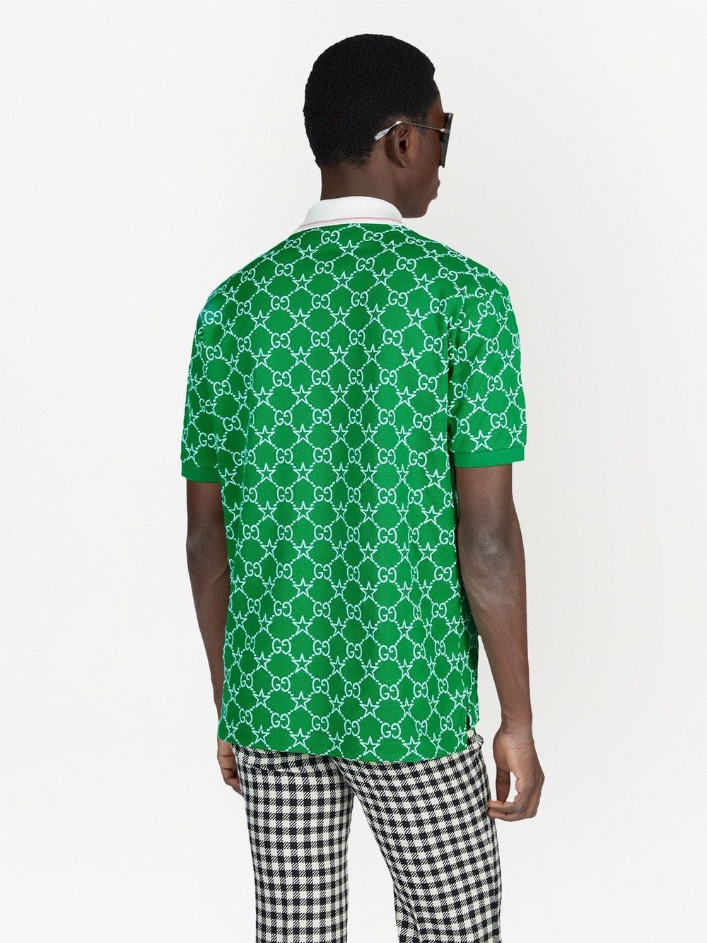 GG-pattern polo top - 4