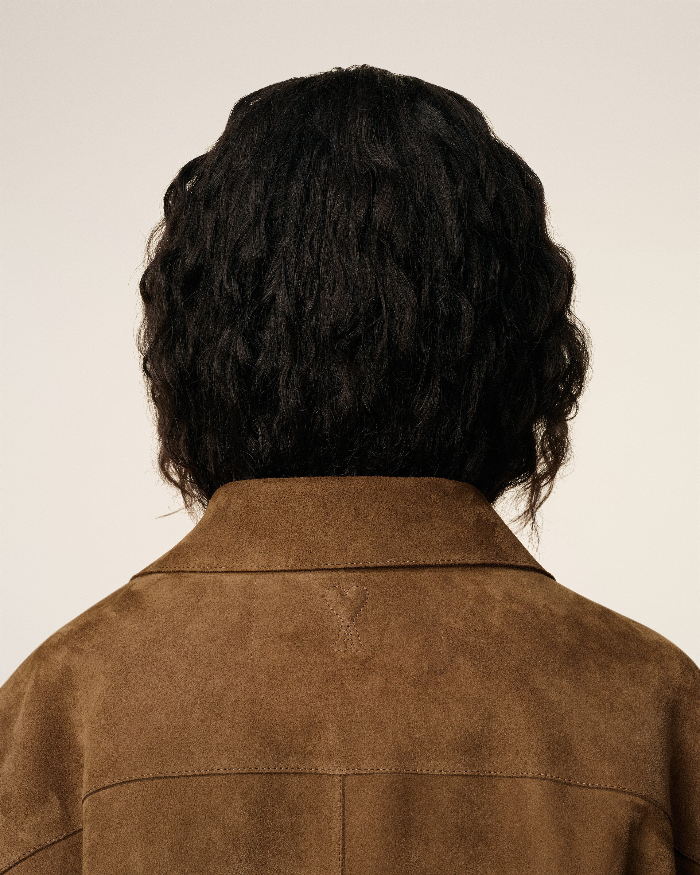 BROWN LEATHER OVERSHIRT - 5