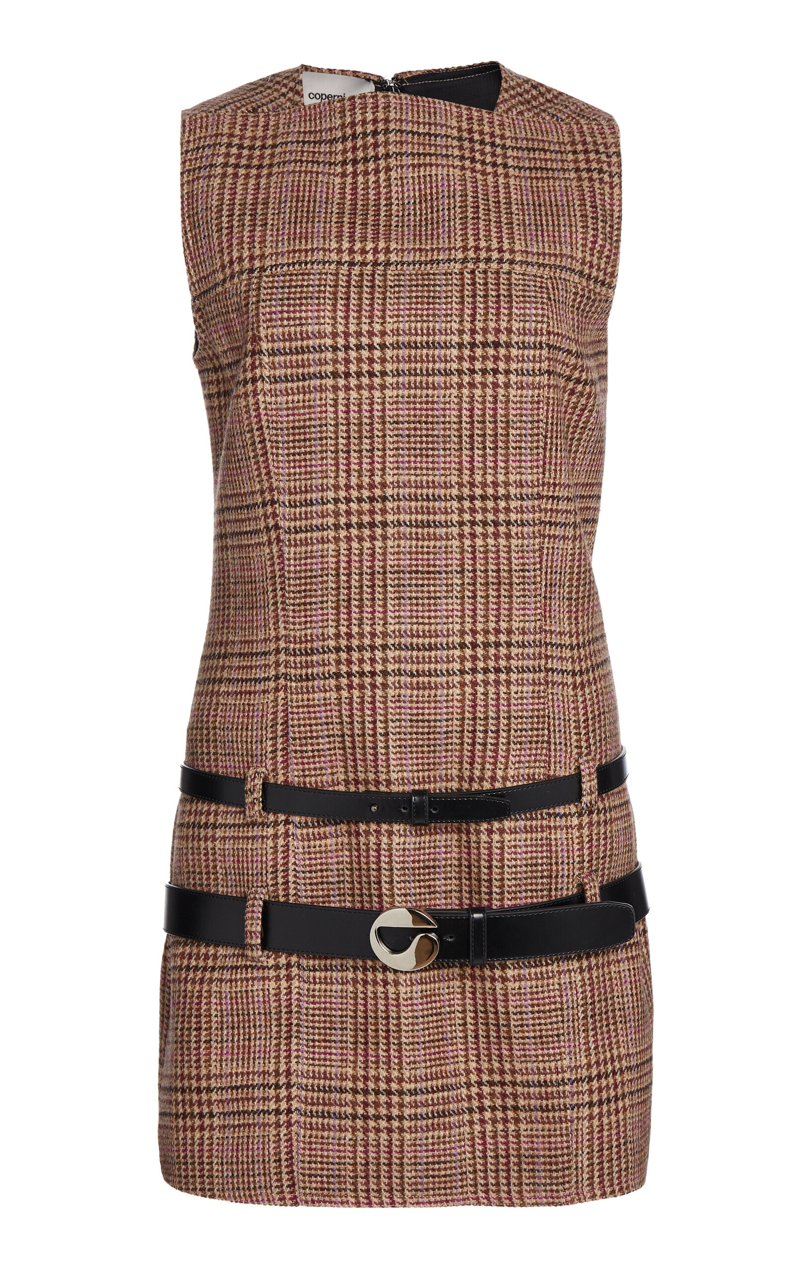 Belted Wool Dress brown - 1