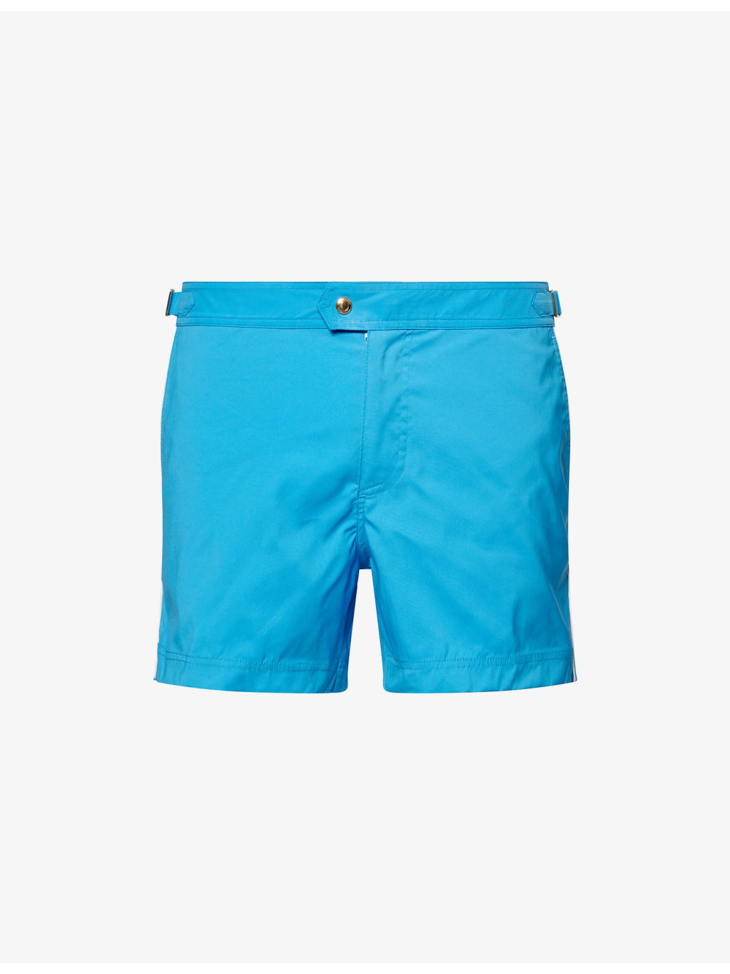 Regular-Fit Contrasting-Piping Woven Swim Shorts - 1