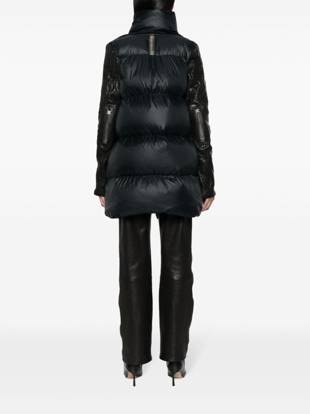 lock-fastening quilted down jacket - 4