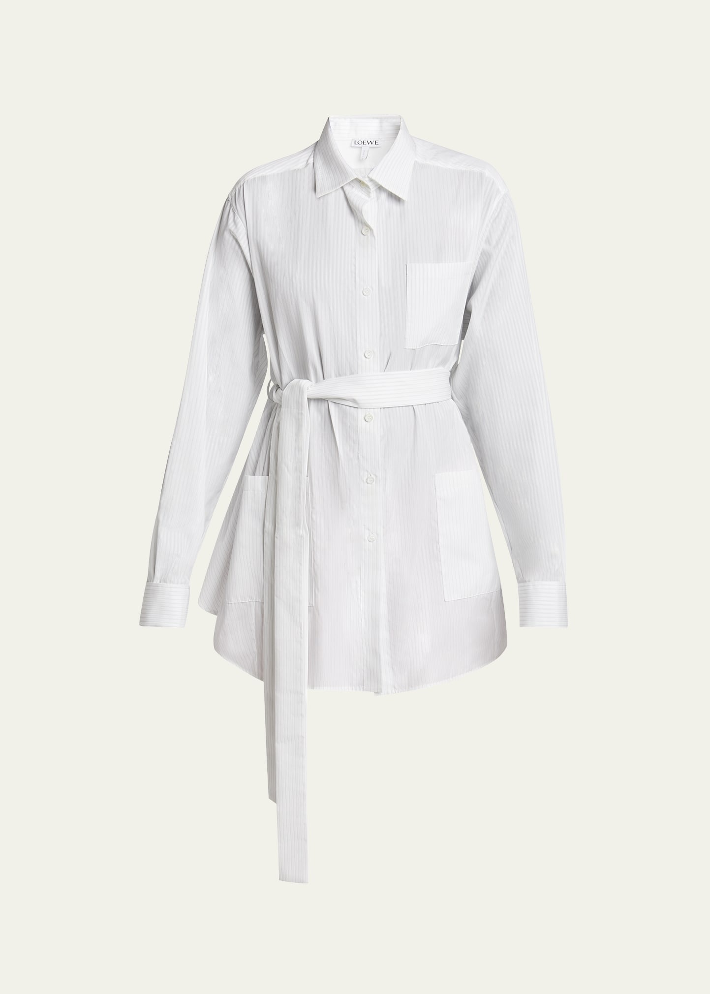 Belted Pajama Blouse - 1