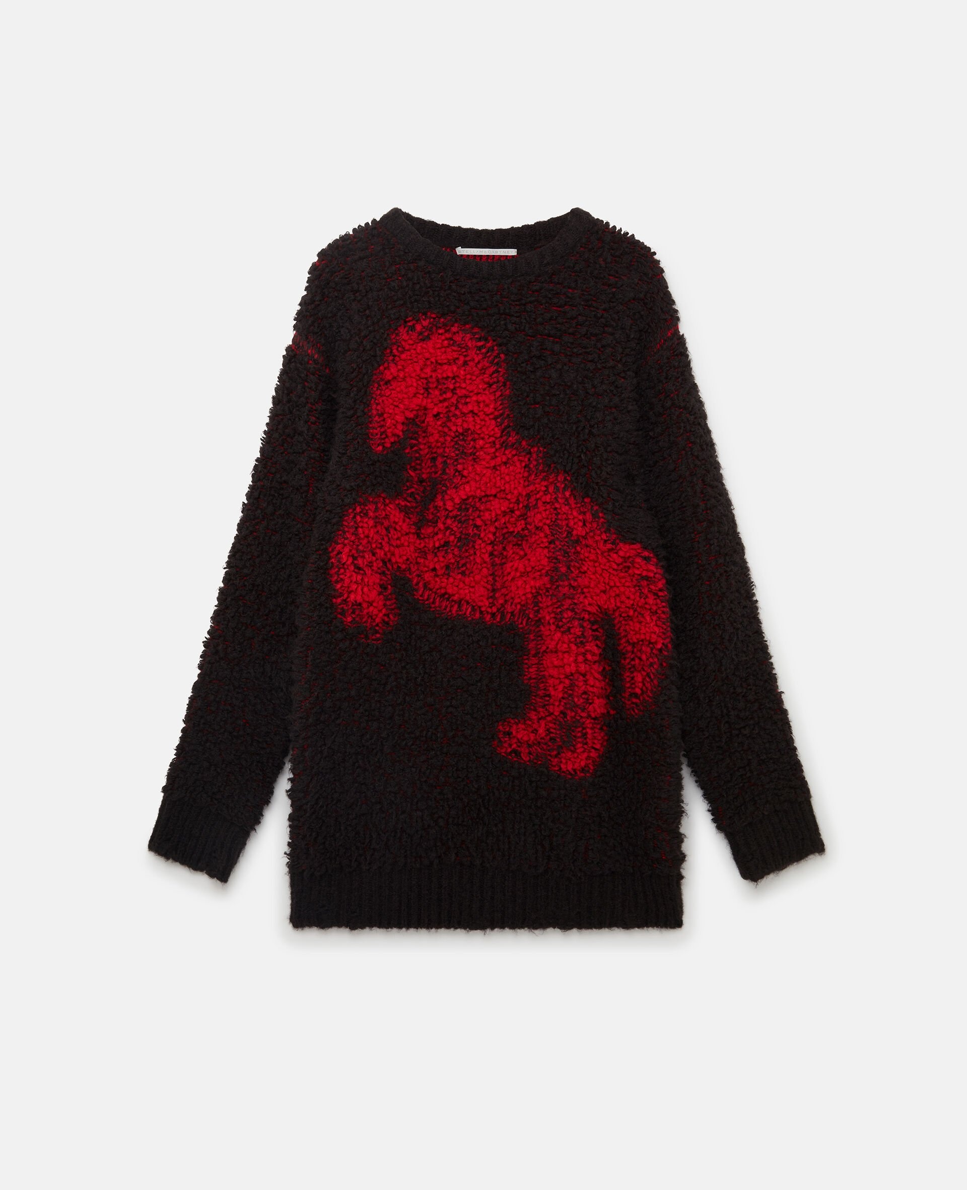 Pixel Horse Jacquard Knit Jumper - 1