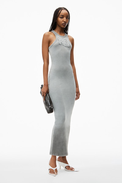 Alexander Wang Distressed Maxi Dress in Stretch Crepe outlook