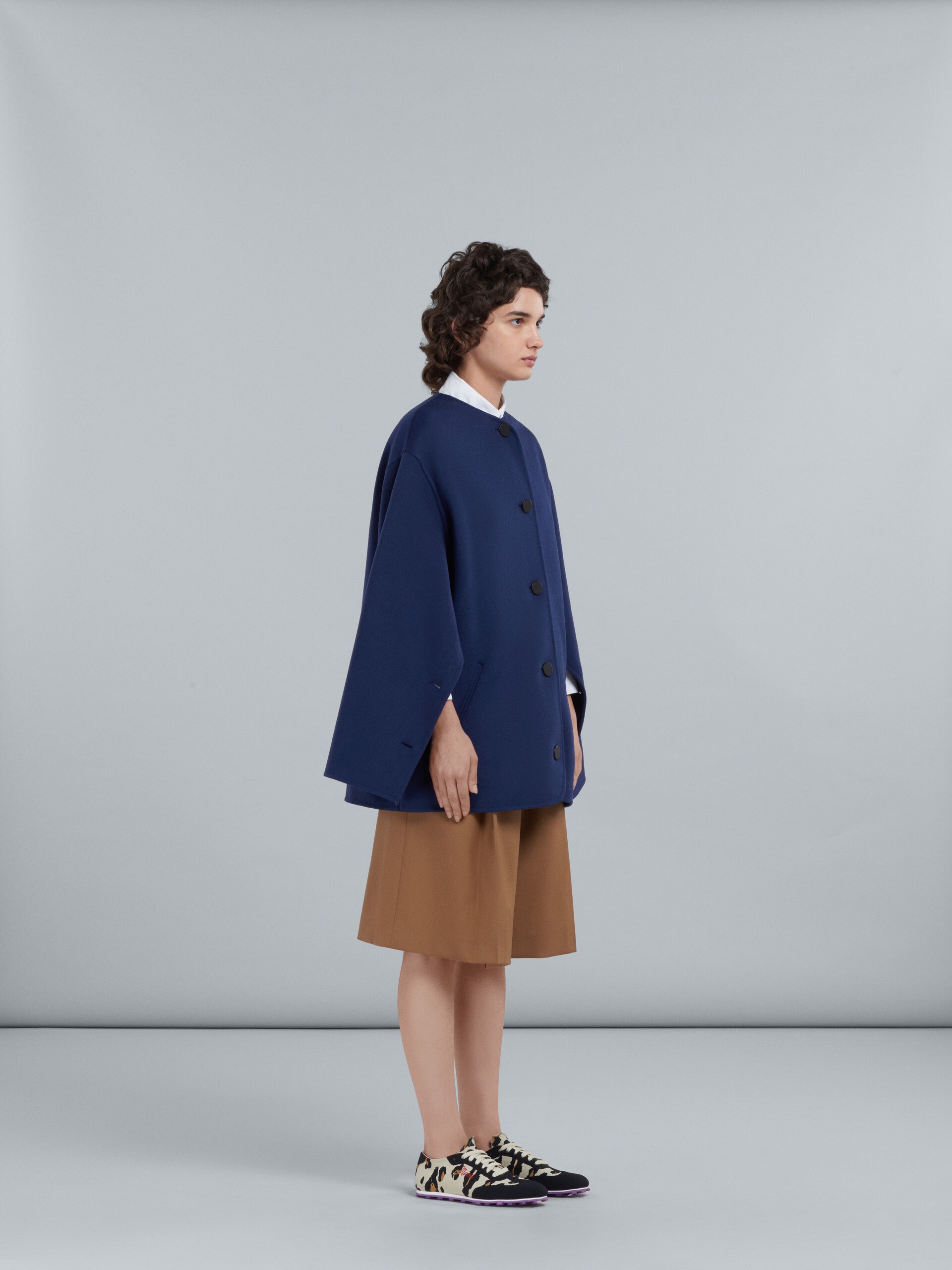 BLUE WOOL PEACOAT - 6