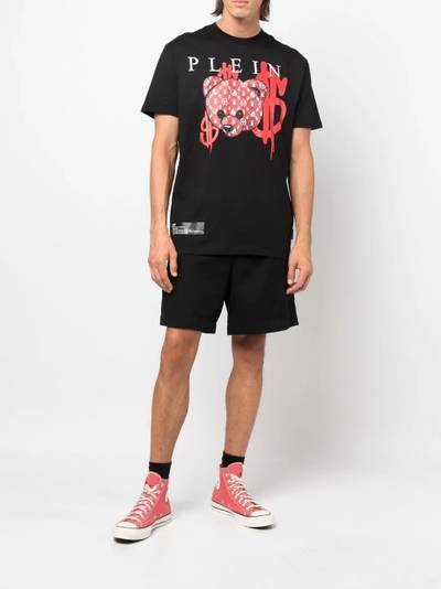 PHILIPP PLEIN teddy-print cotton T-shirt outlook