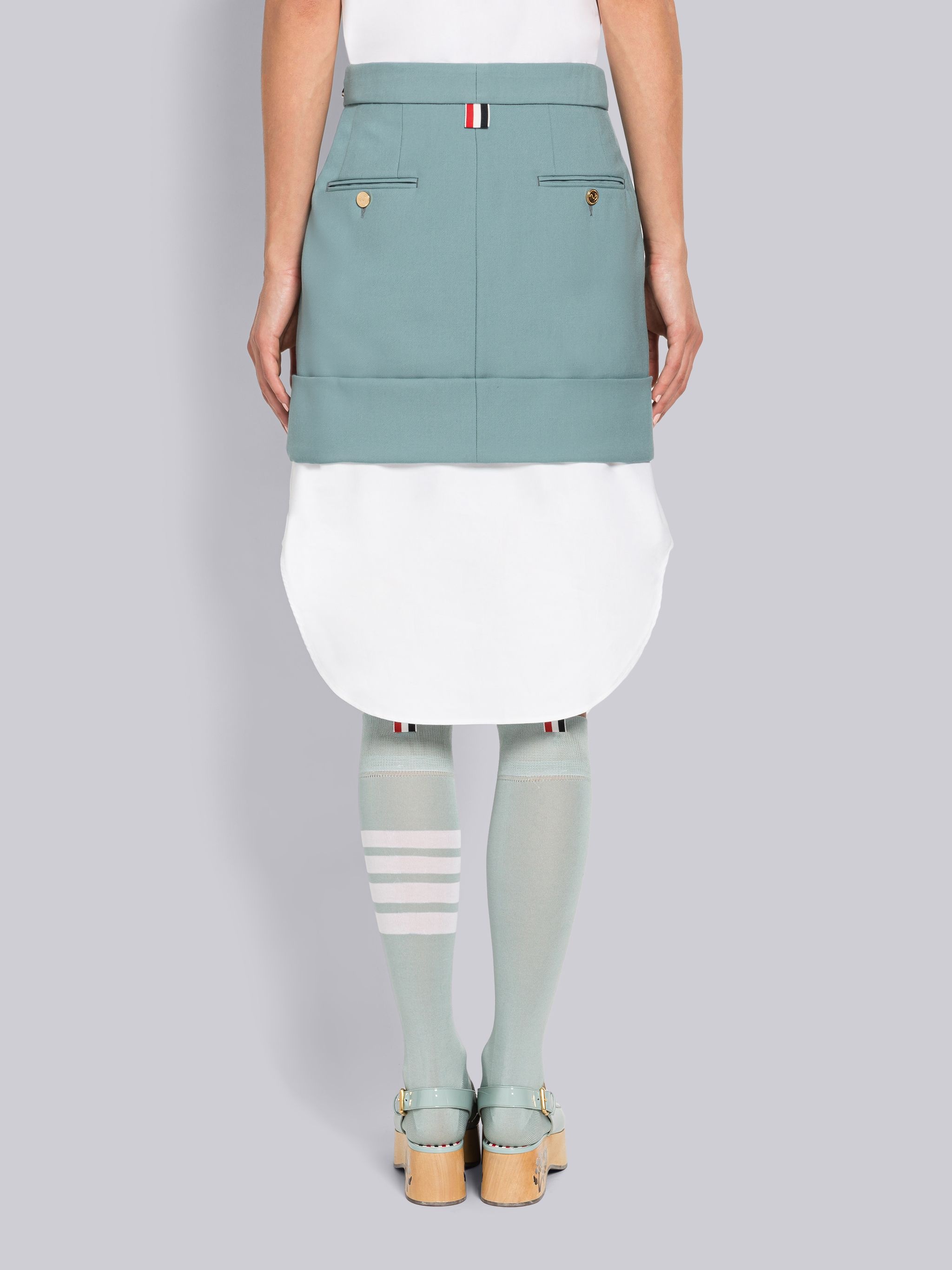 School Uniform Twill Sack Mini Skirt - 3