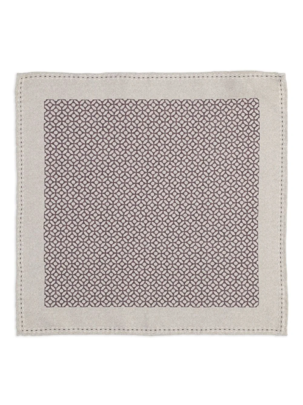 geometric-print poquet square - 1