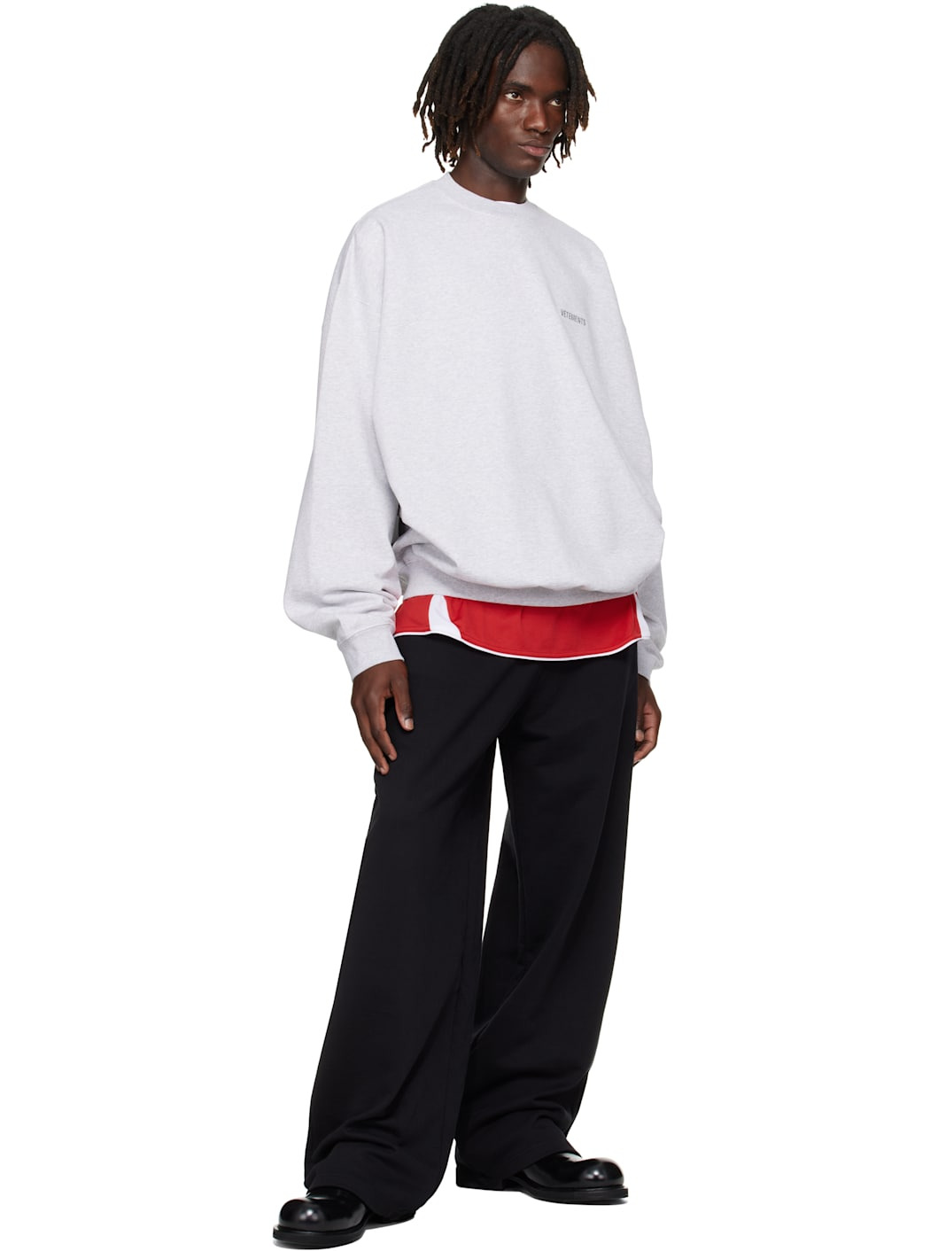 Gray Logo Oversized Sweatshirt - 4