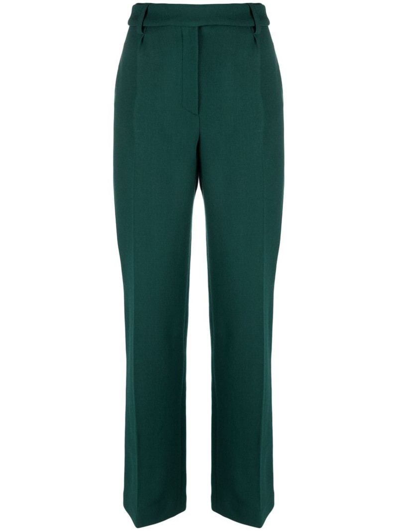 houndstooth high-waist wide-leg trousers 1