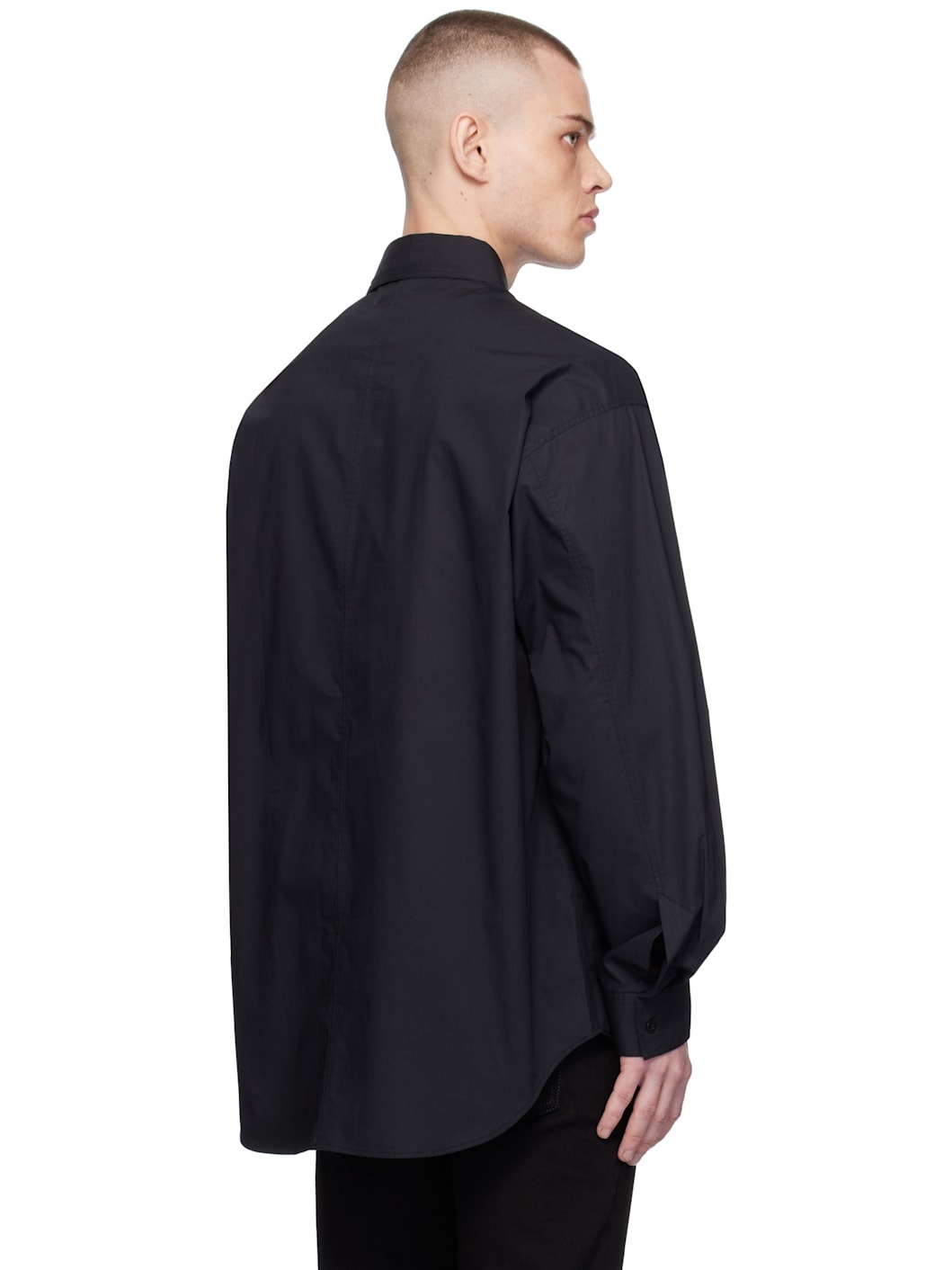 Black Piercing Relaxed-Fit Shirt - 3