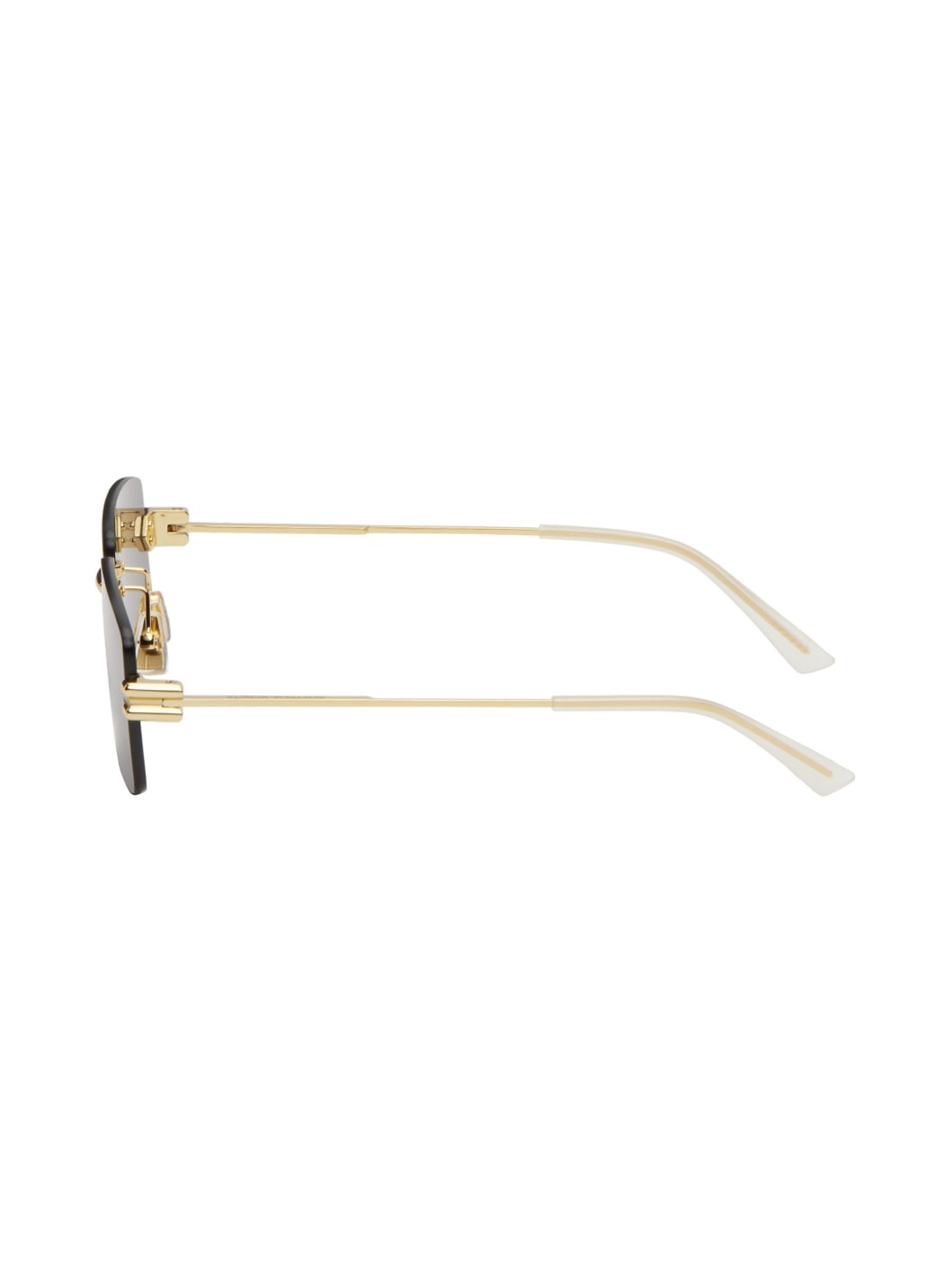 Gold Rectangular Sunglasses - 3