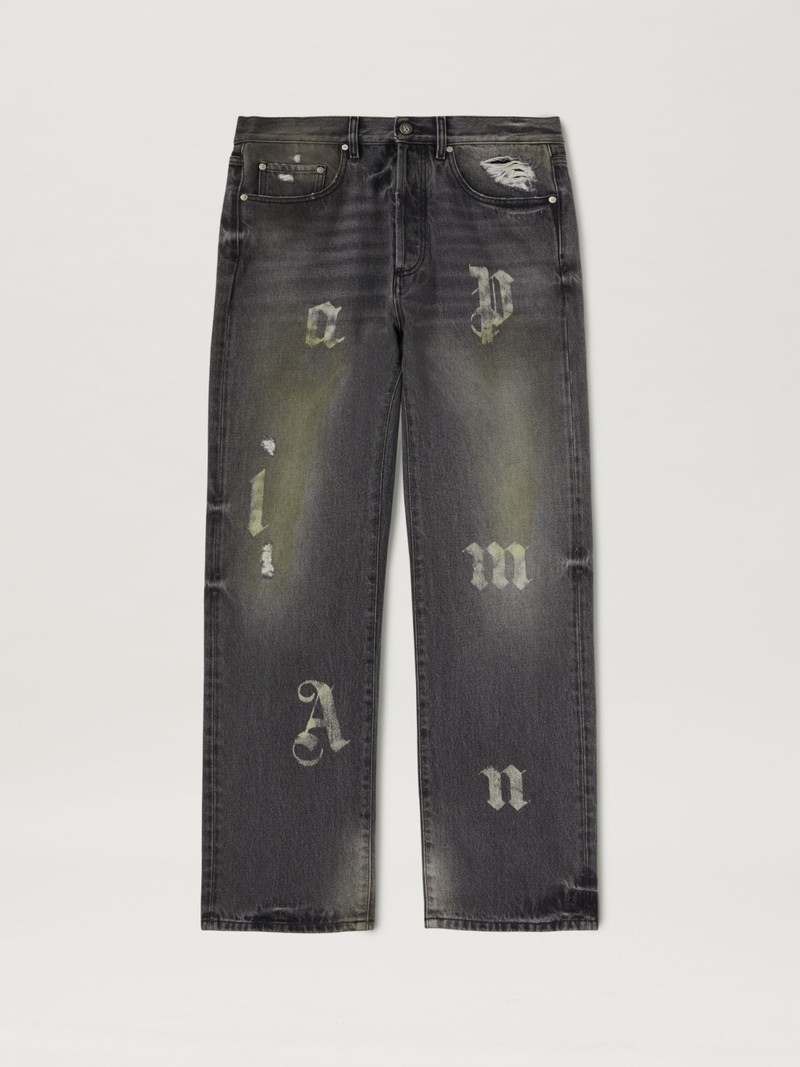 Logo Letters Jeans Loose Fit 1