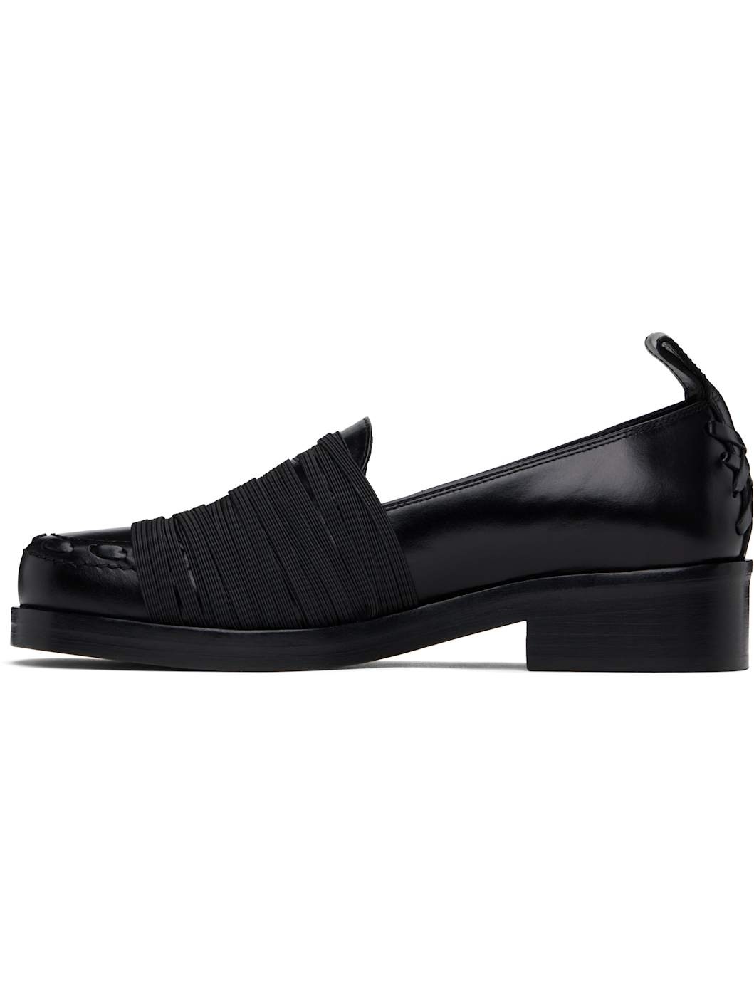 Black Elastic Loafers - 3