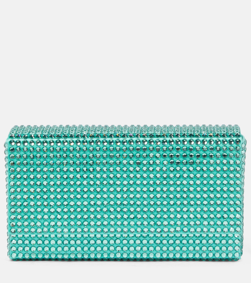 Paloma Micro embellished satin clutch - 1