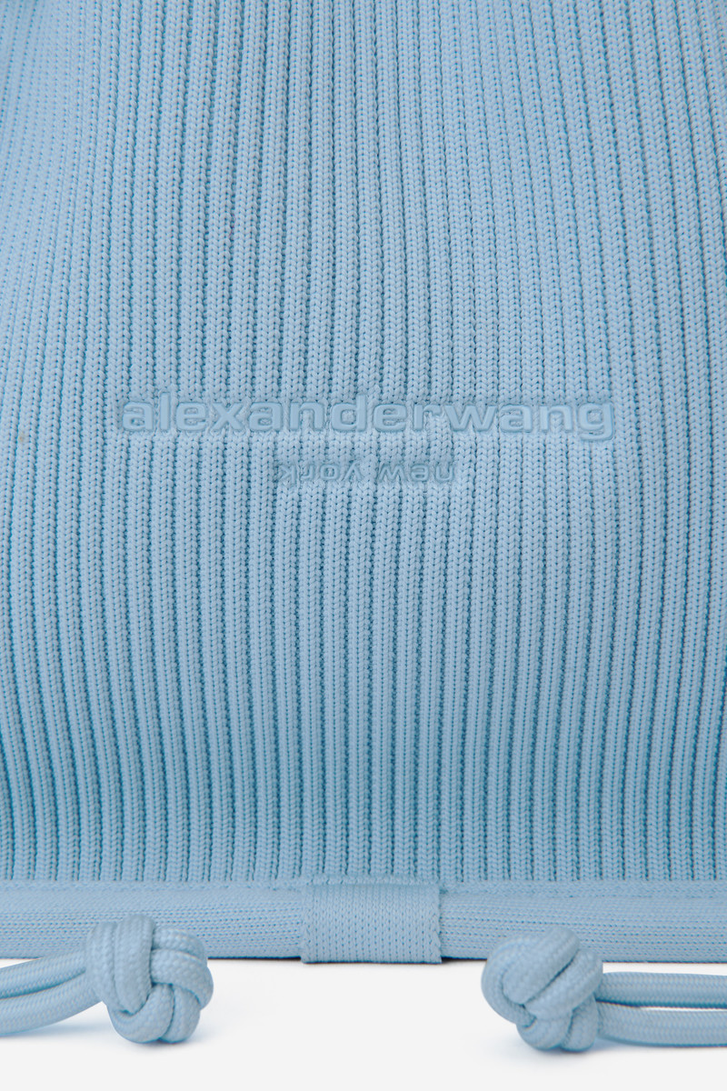 Alexander Wang ryan small rib knit bag outlook