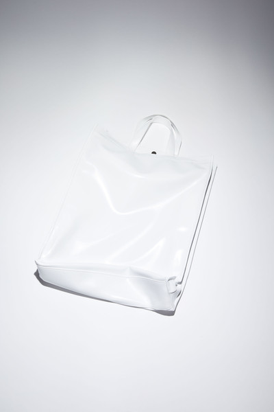 Acne Studios Logo tote bag - White outlook