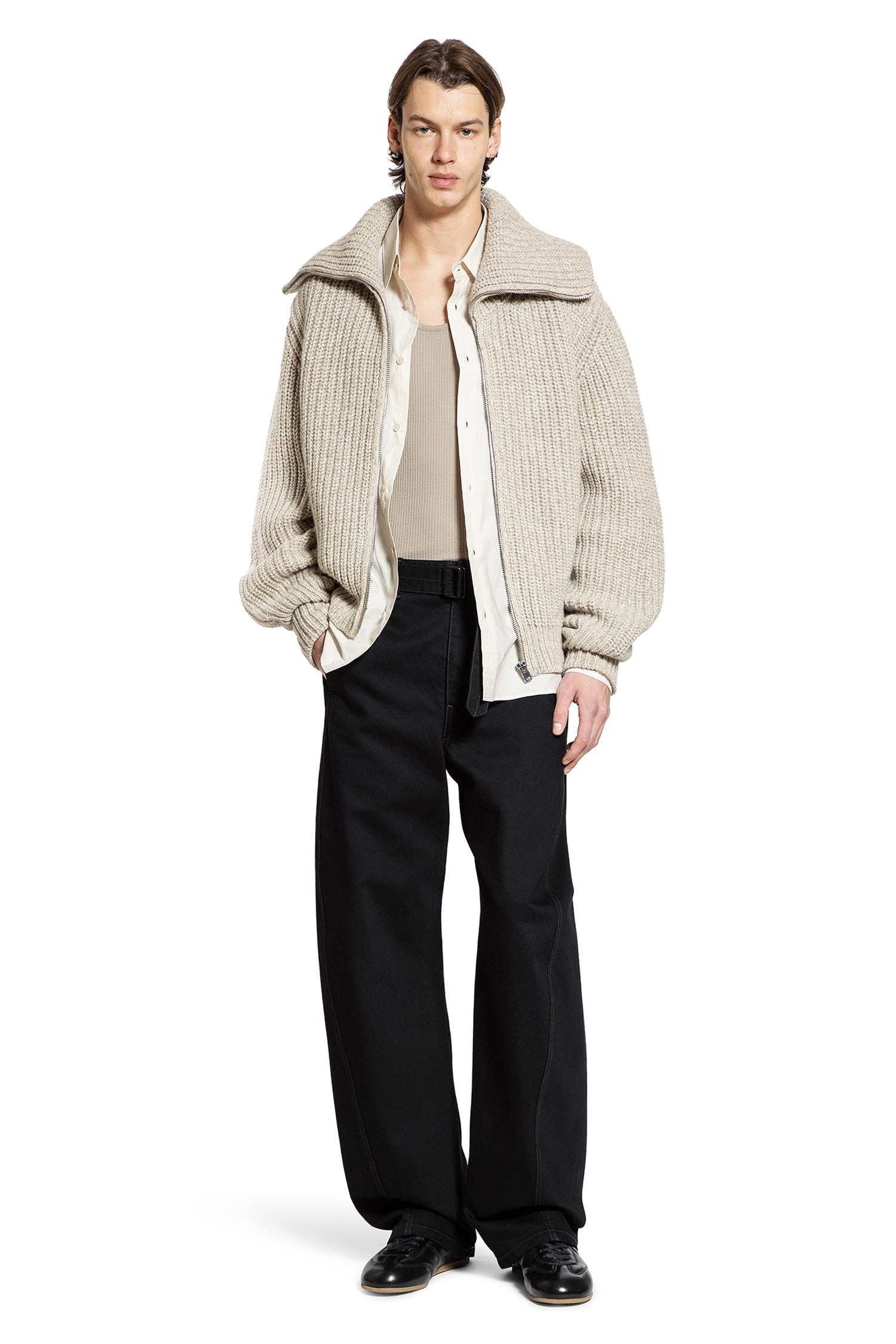 Lemaire Man Beige Knitwear - 5