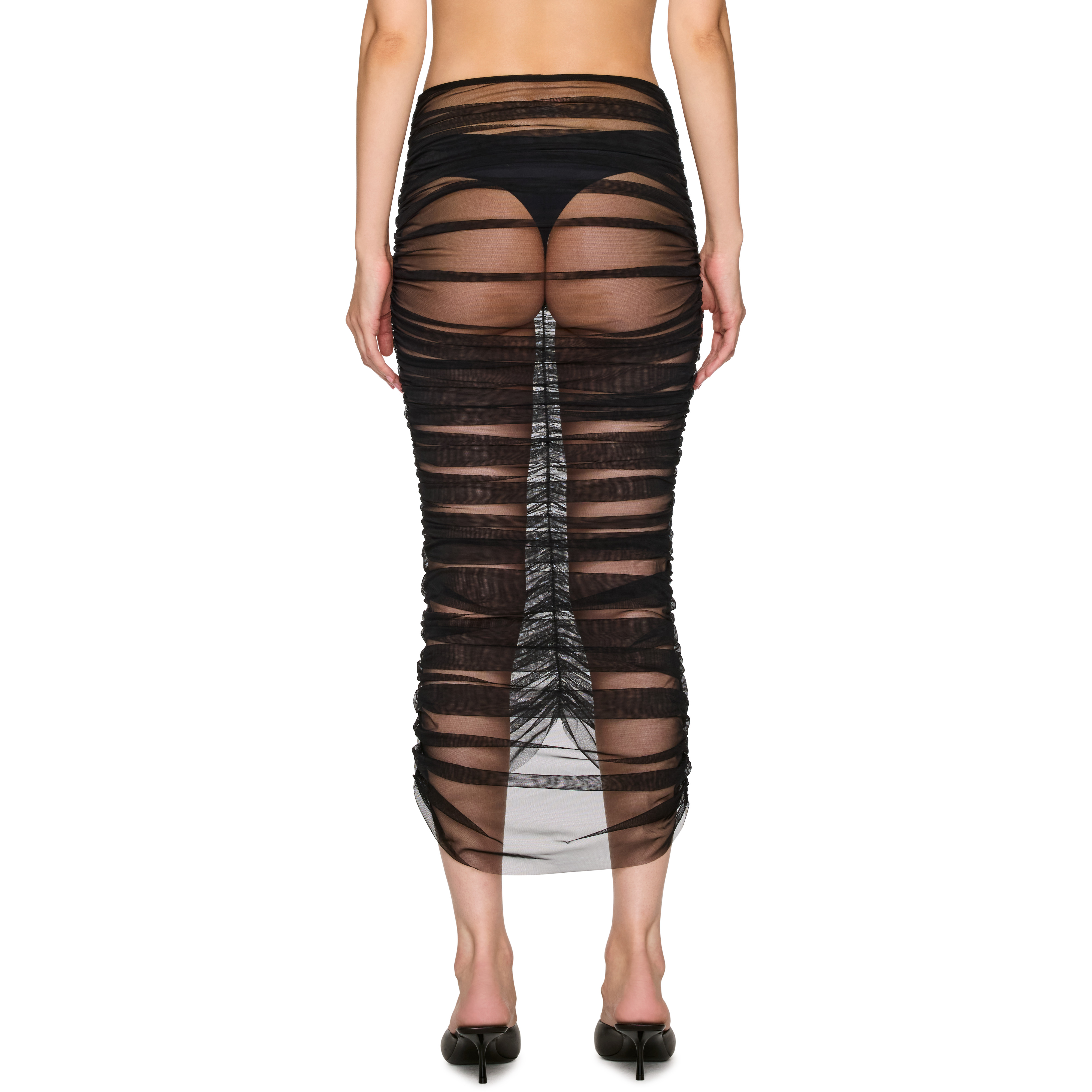 Ruched Midi Skirt - 3
