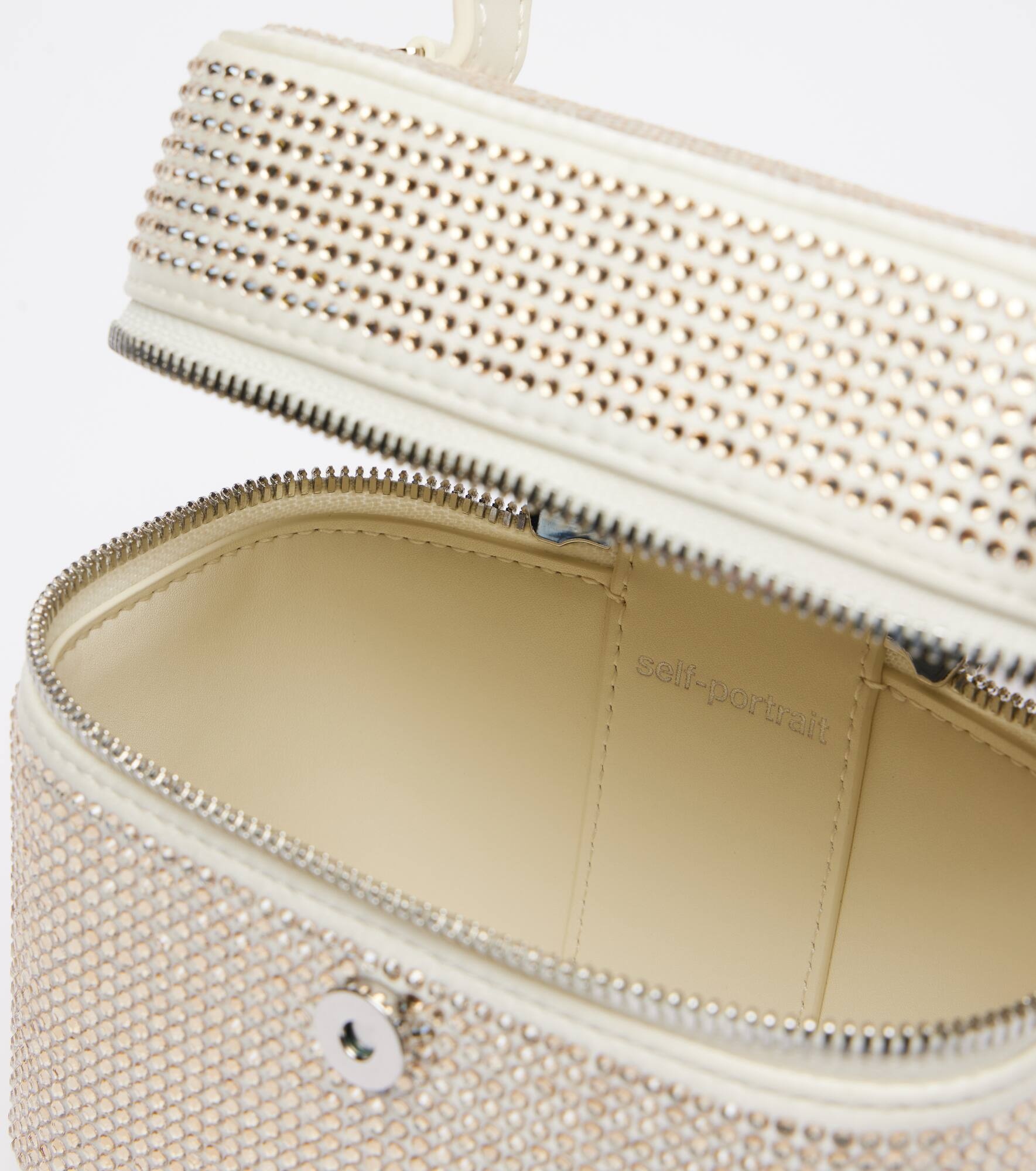 Mini embellished satin vanity bag - 3