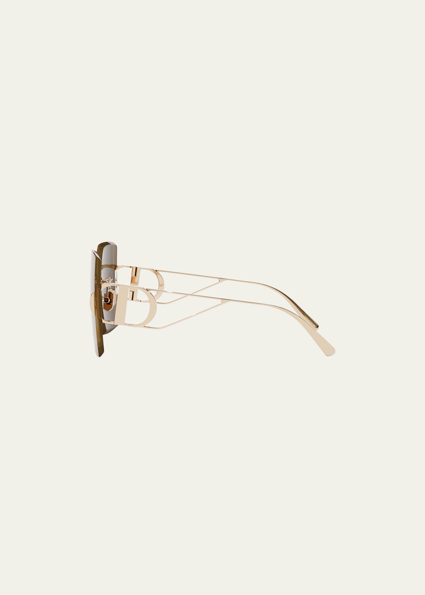 CD Rimless Square Metal Sunglasses - 3