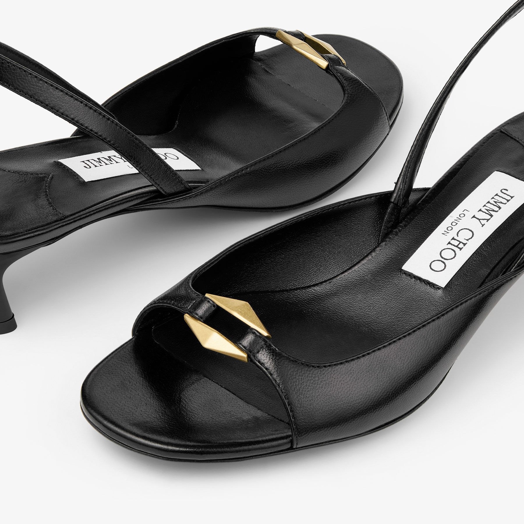 Lev 35
Black Nappa Leather Sandals - 3