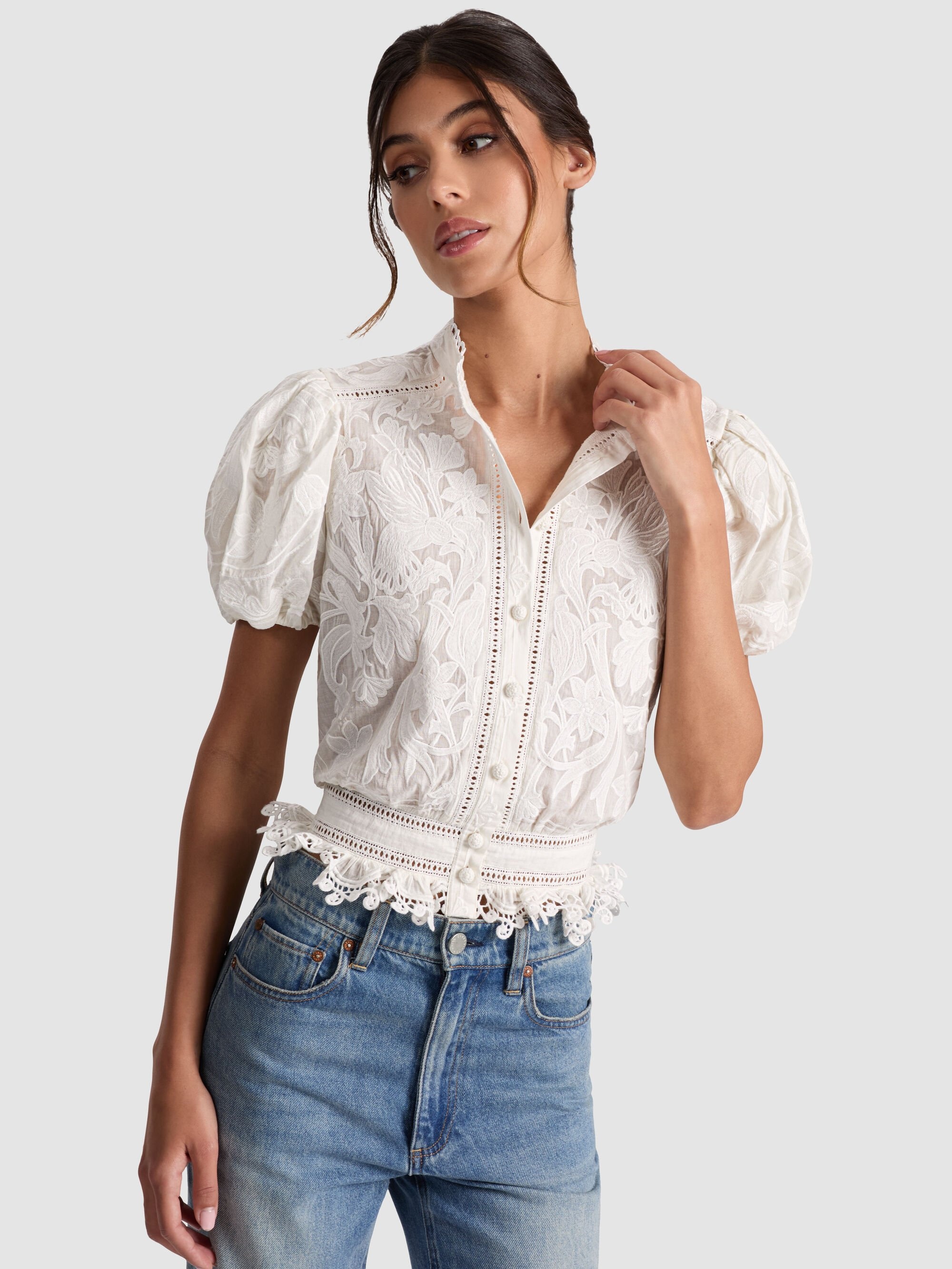 LORYN EMBROIDERED BLOUSE - 2