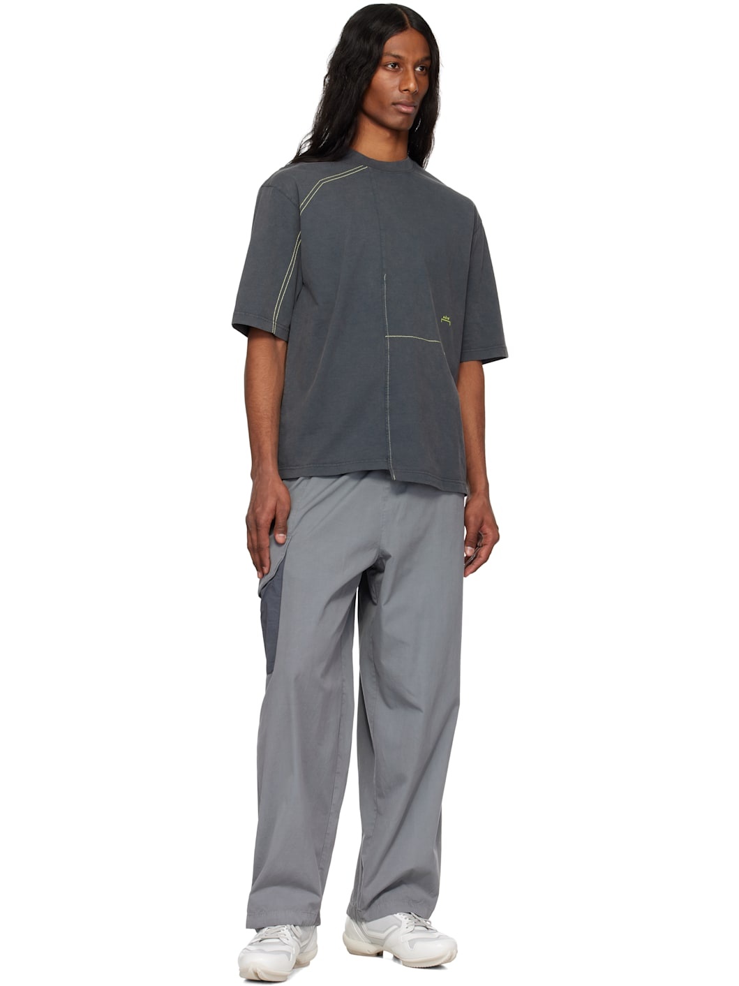 Gray Oblique T-shirt - 4