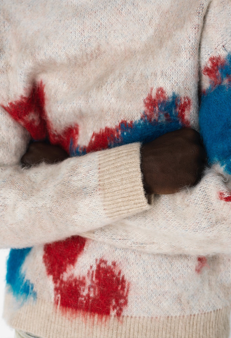 MOHAIR JACQUARD CREW 10