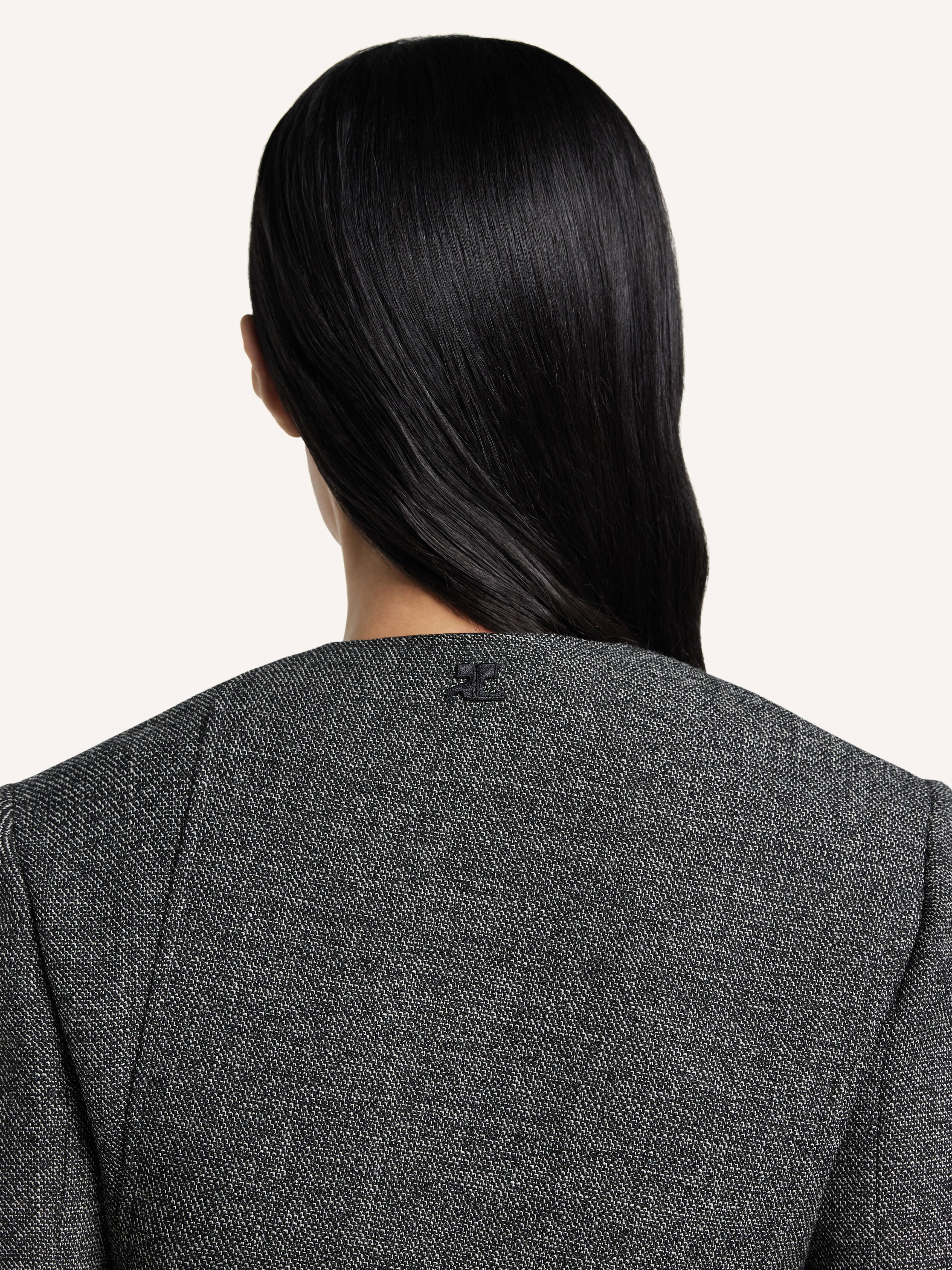 OBLIQUE CAVIAR TAILORED JACKET - 5