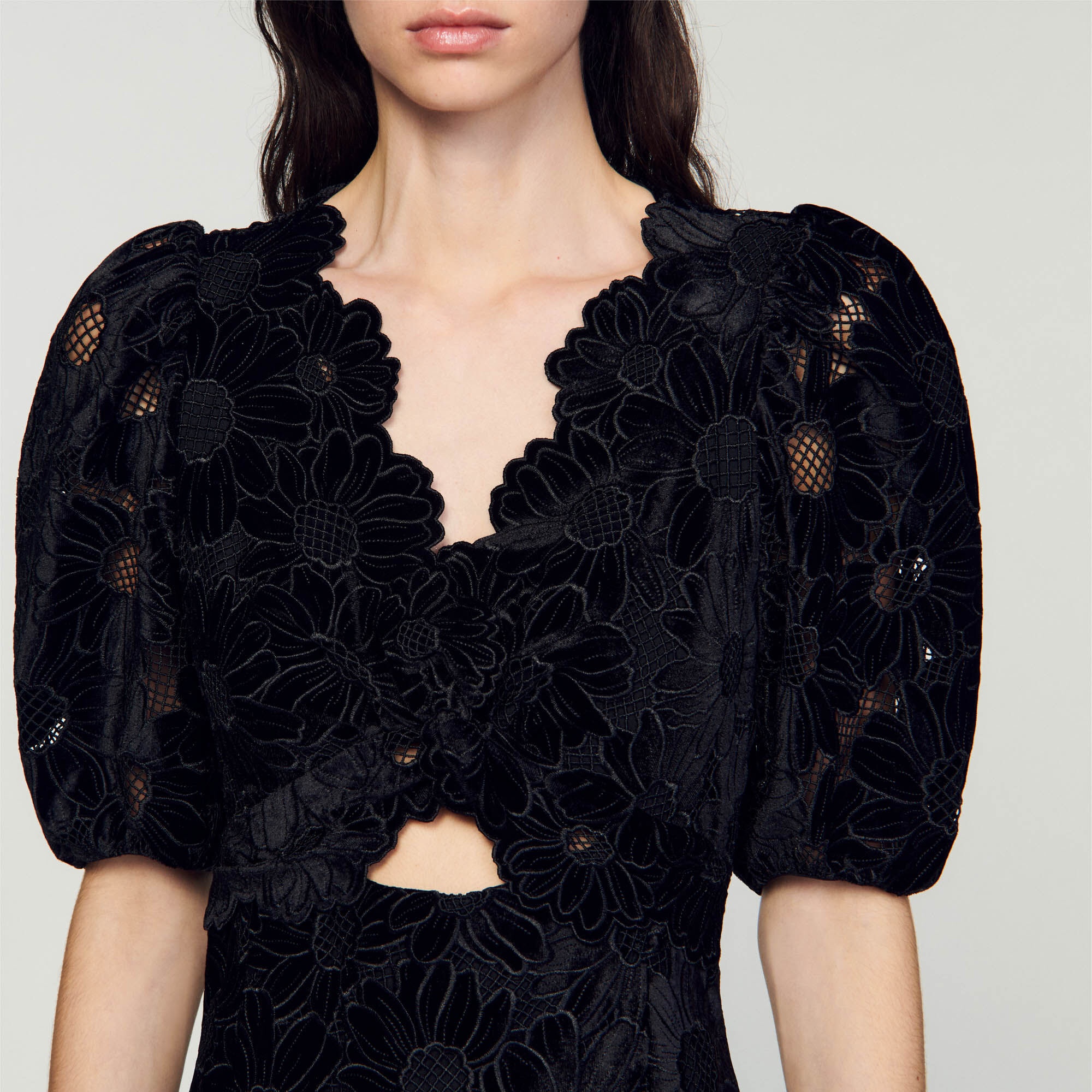 VELVET MAXI DRESS - 4