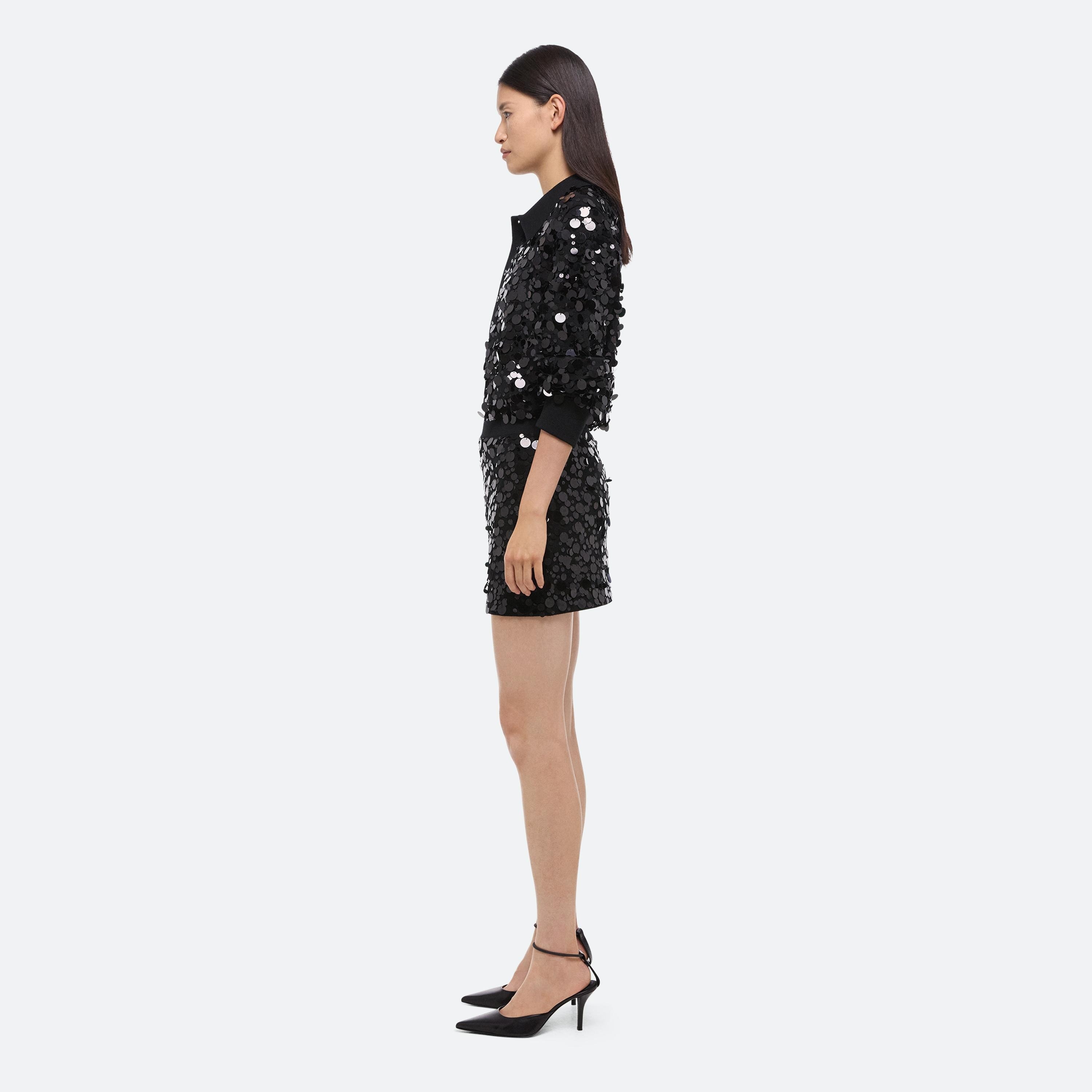 PAILLETTE MINI SKIRT - 4