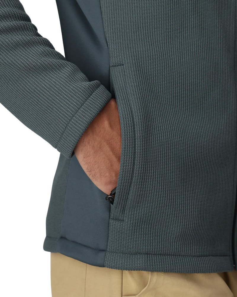 SPYDER Mens Bandit Hooded Jacket - Slate Blue outlook