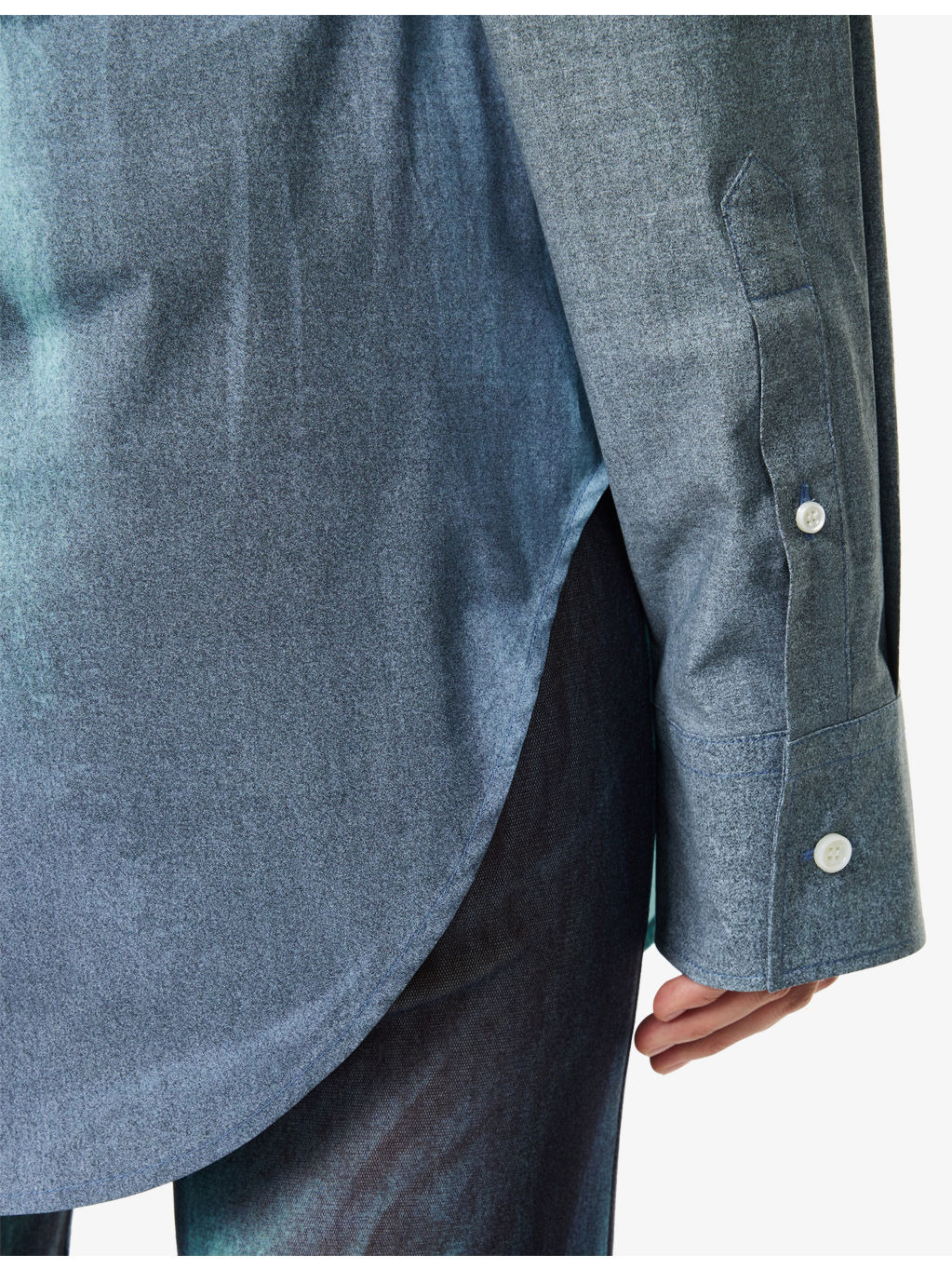 Oversized Water Cotton Shirt - 5