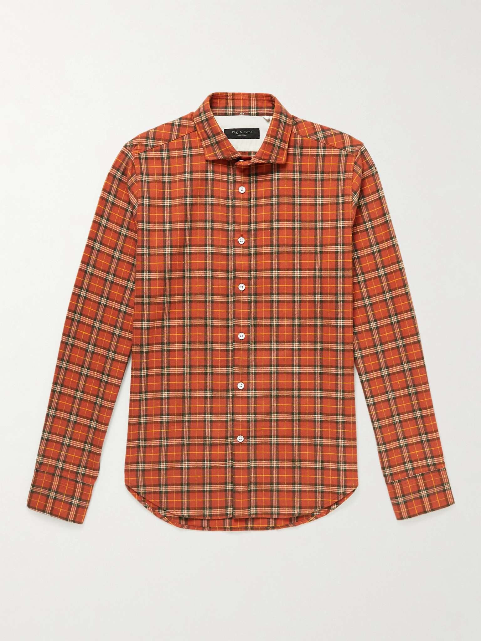 Checked Cotton-Flannel Shirt - 1