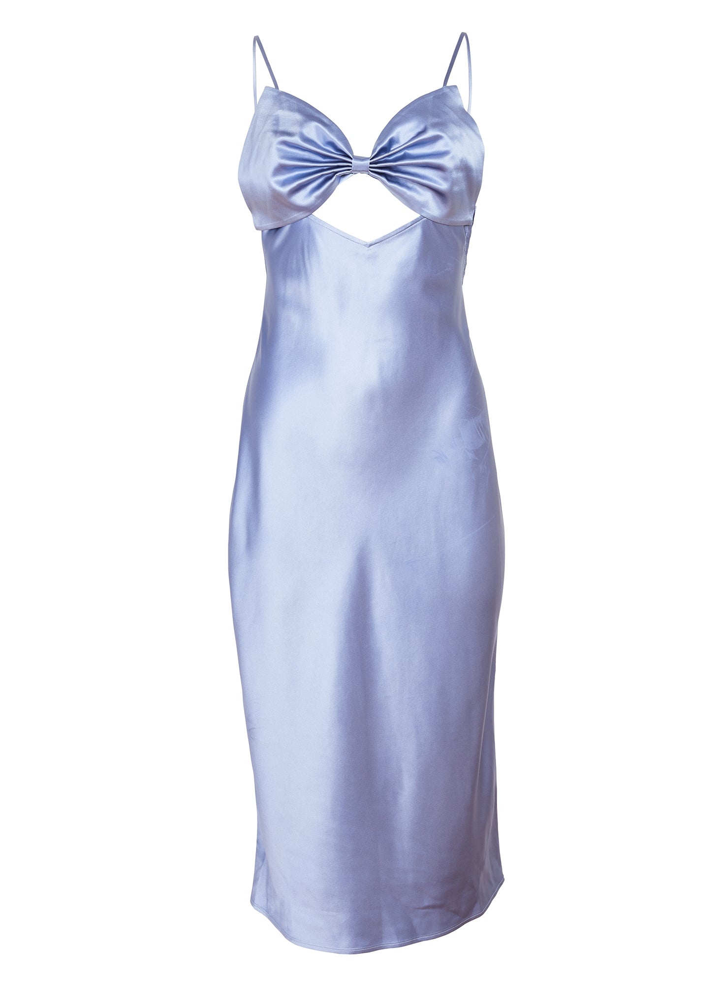 Midi Bow Slip Dress - 4