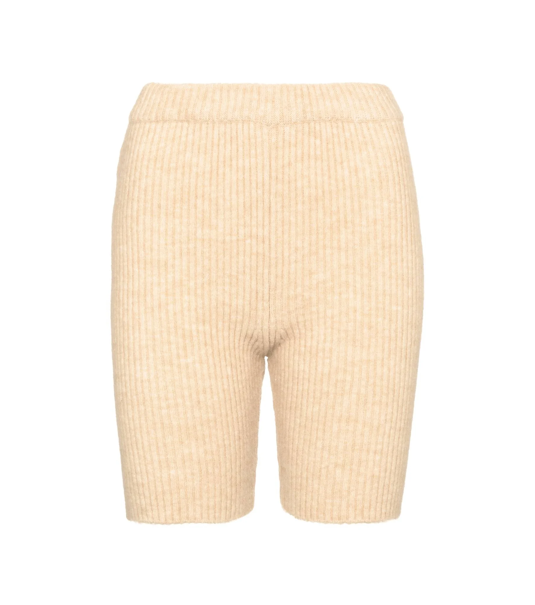 Siu ribbed-knit biker shorts - 1