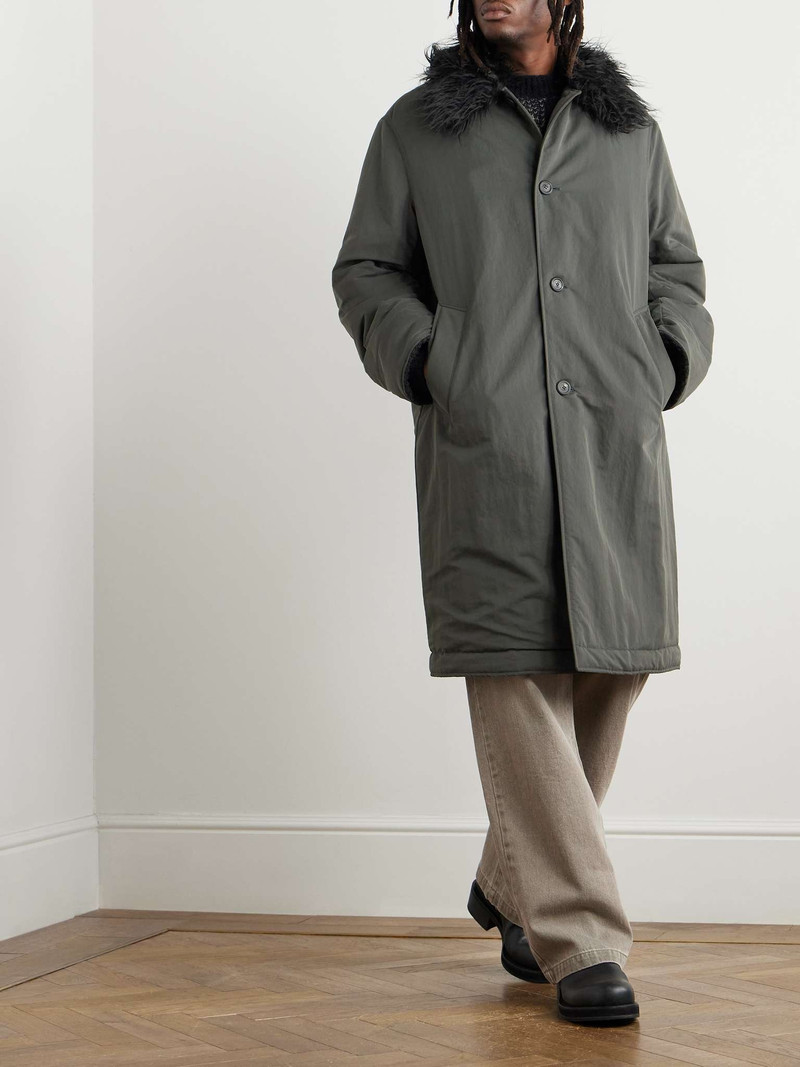 Our Legacy Polar Faux Fur-Trimmed Tech-Shell Coat outlook
