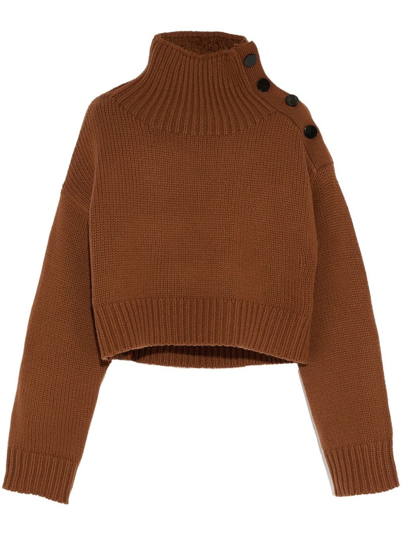 cropped knit jumper 1