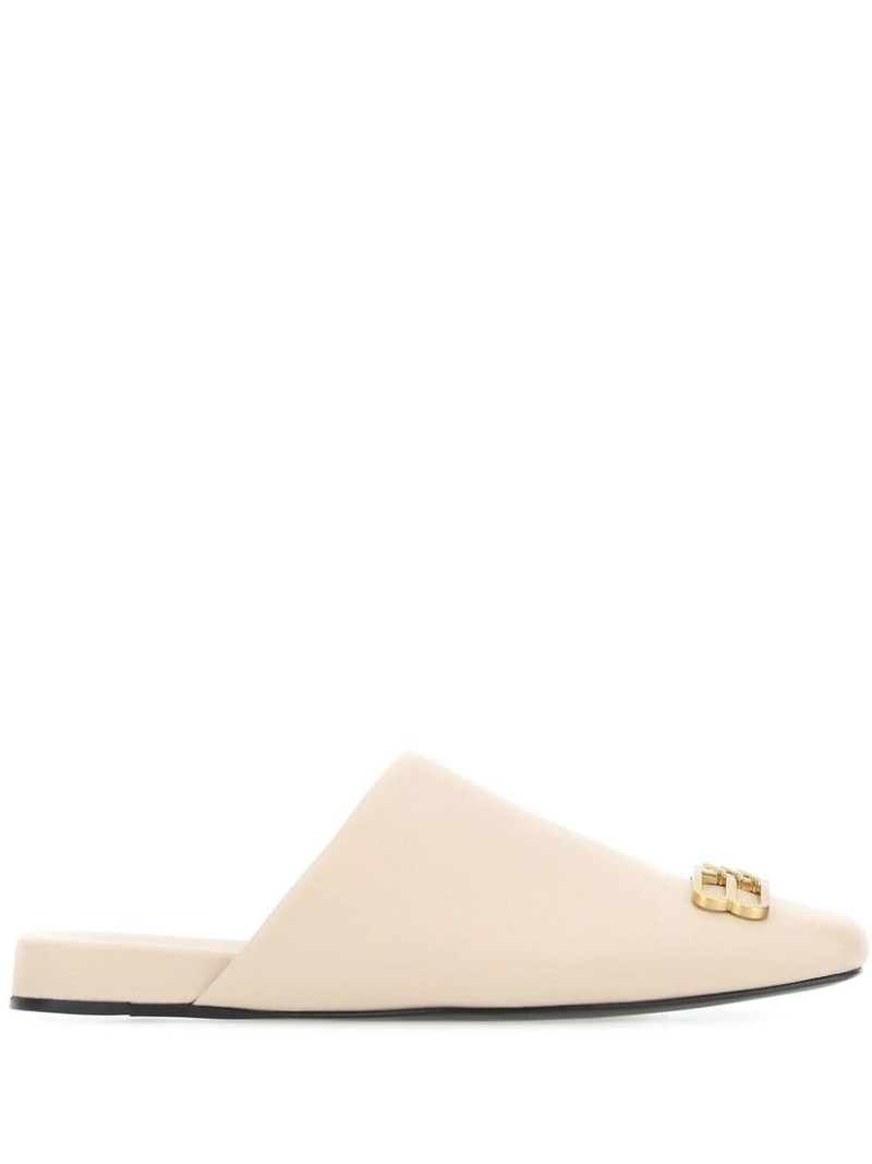 logo-plaque slippers - 1