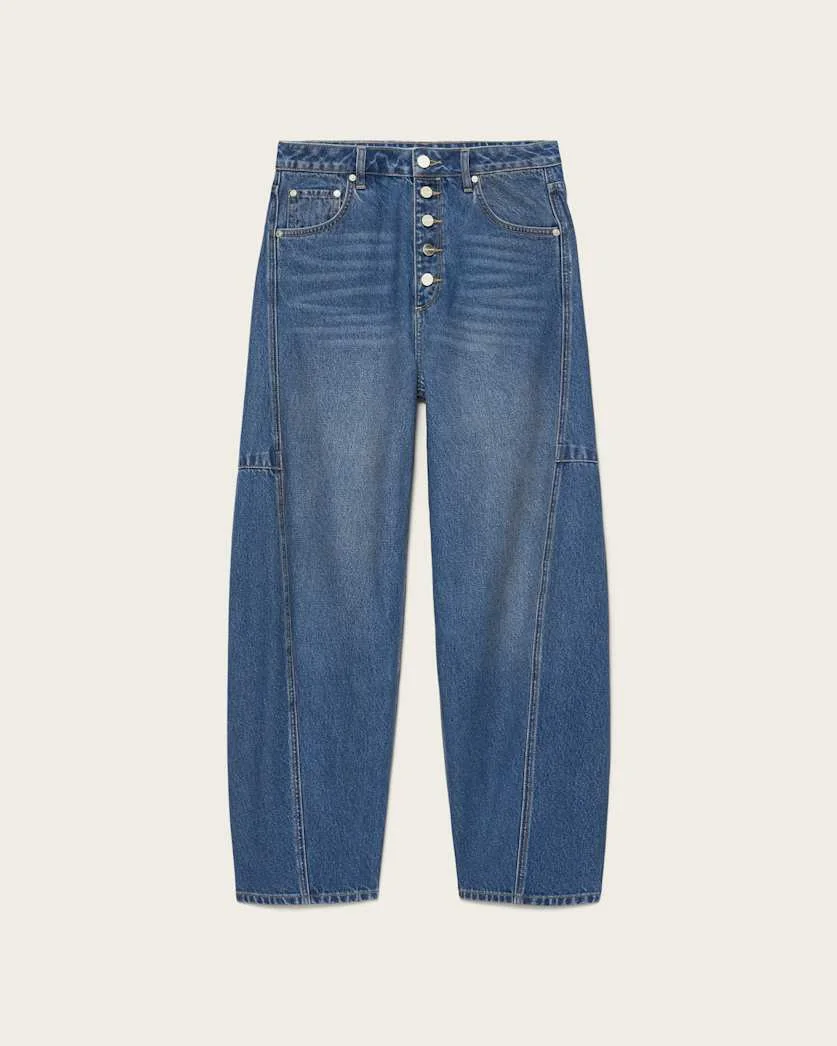 CARTER BARREL LEG DENIM JEANS - 1