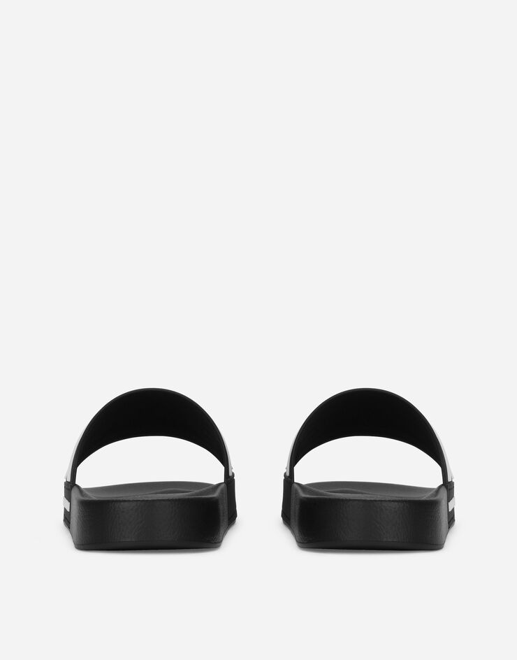 Rubber beachwear sliders with DG logo - 3