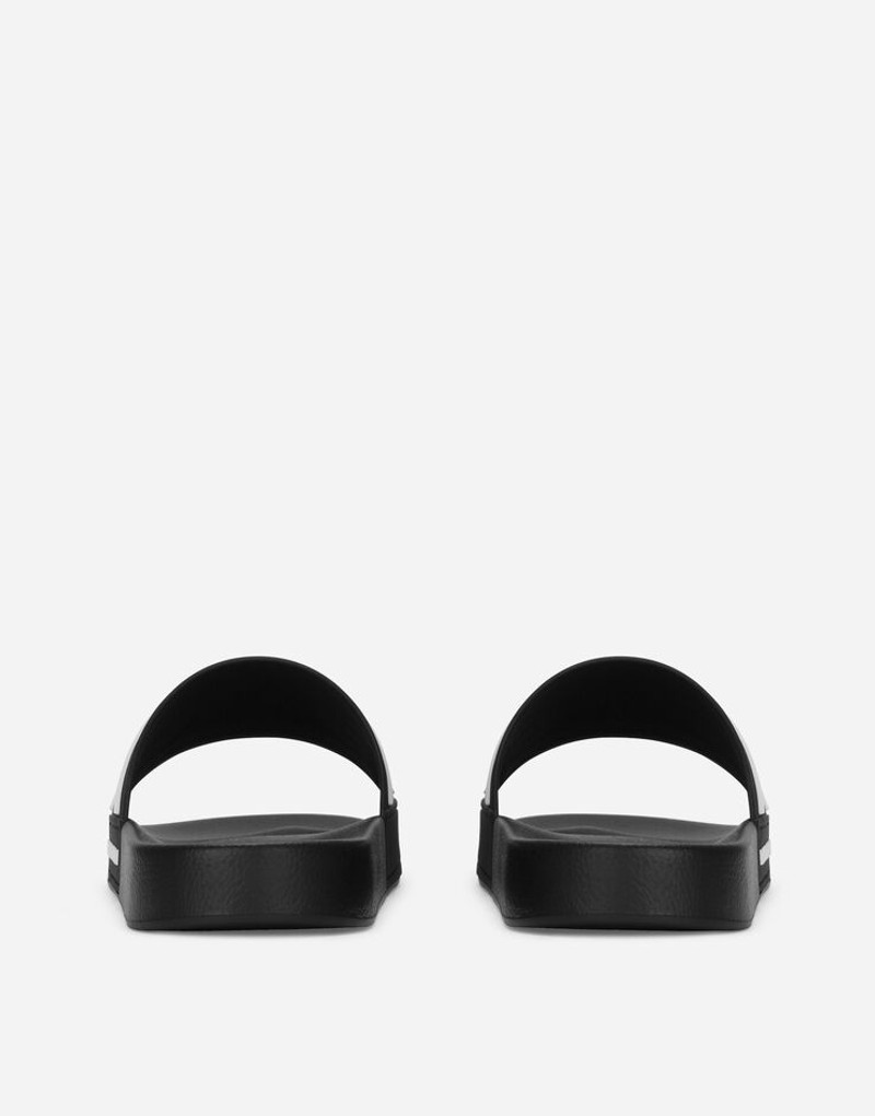 Dolce & Gabbana Rubber beachwear sliders with DG logo outlook