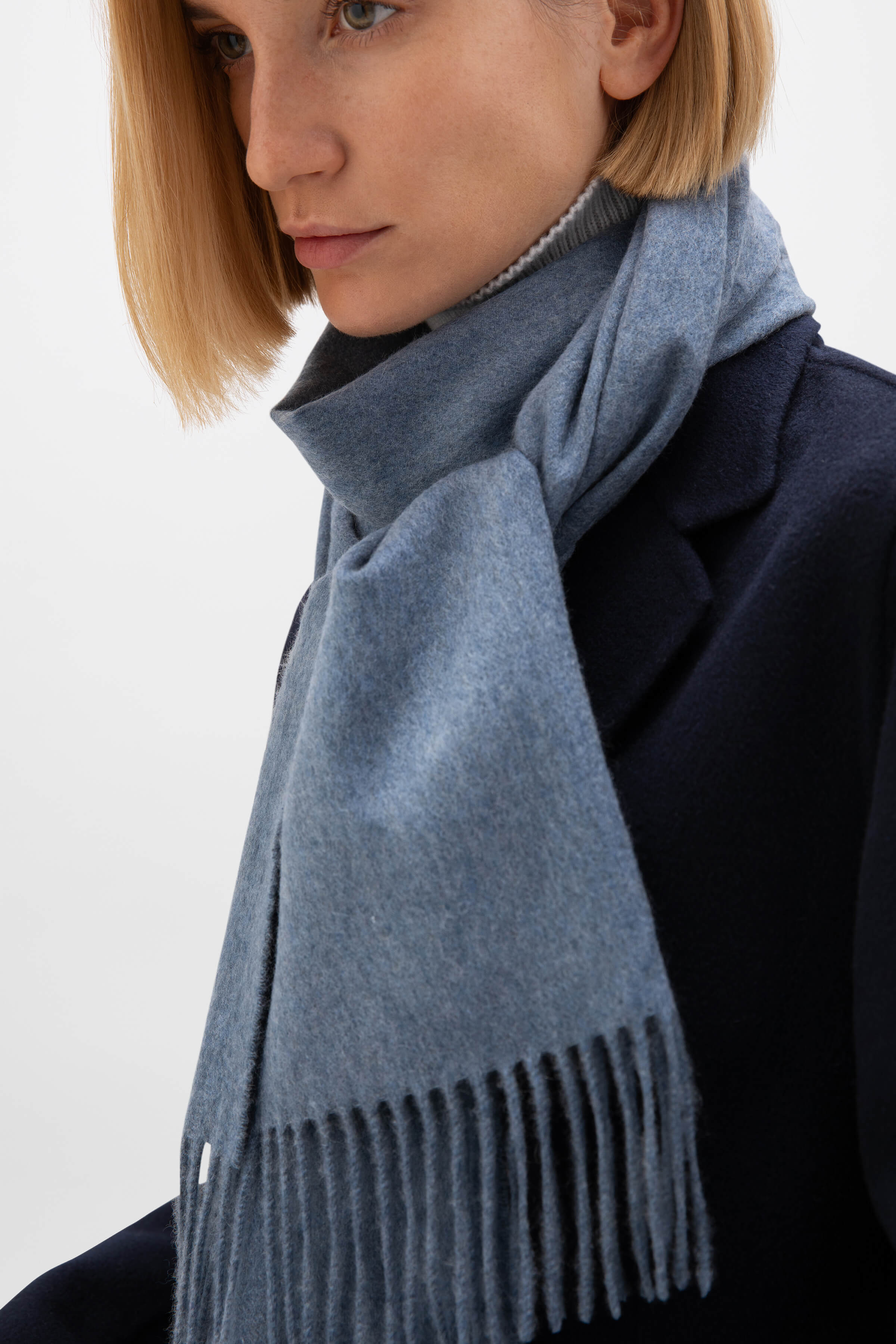 Wide Cashmere Scarf - 3