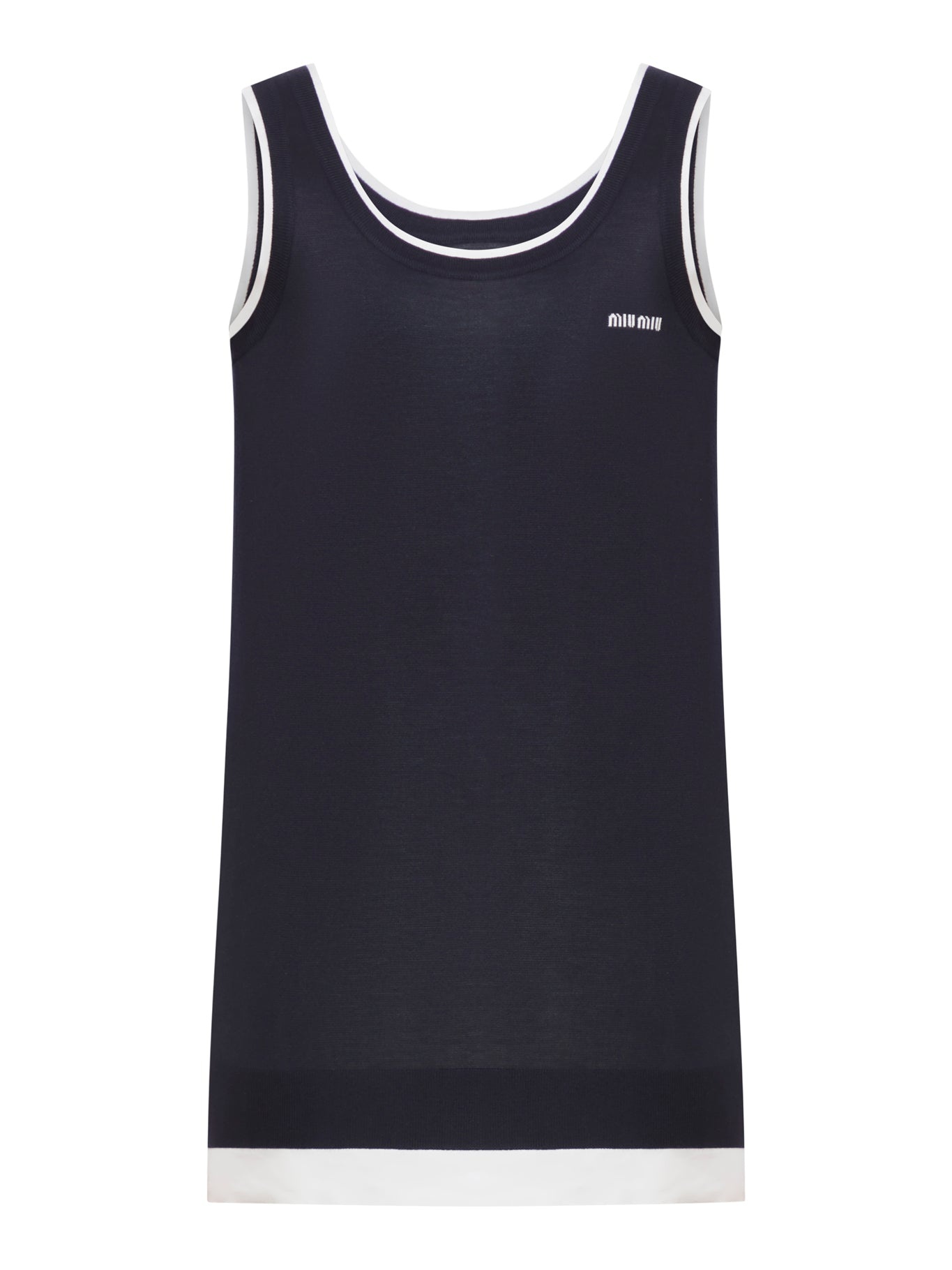 MULTILAYER DRESS IN SILK AND COTTON POPLIN - 1