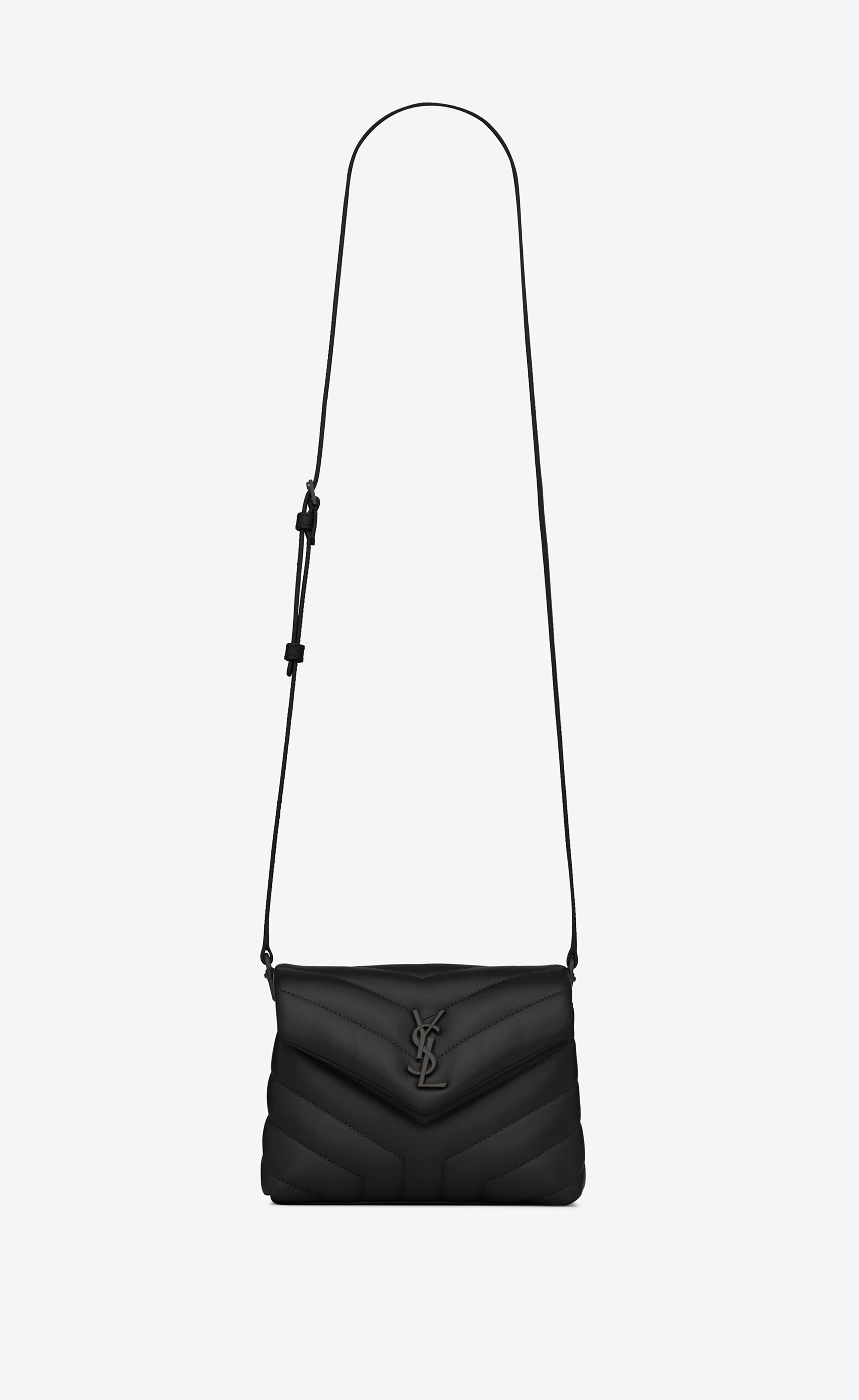 loulou toy strap bag in matelassé "y" leather - 1