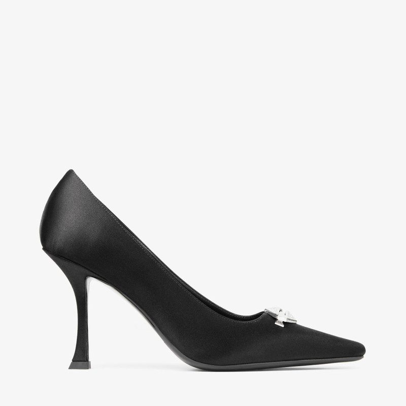 Ryker 90 Black Satin Pumps - 1