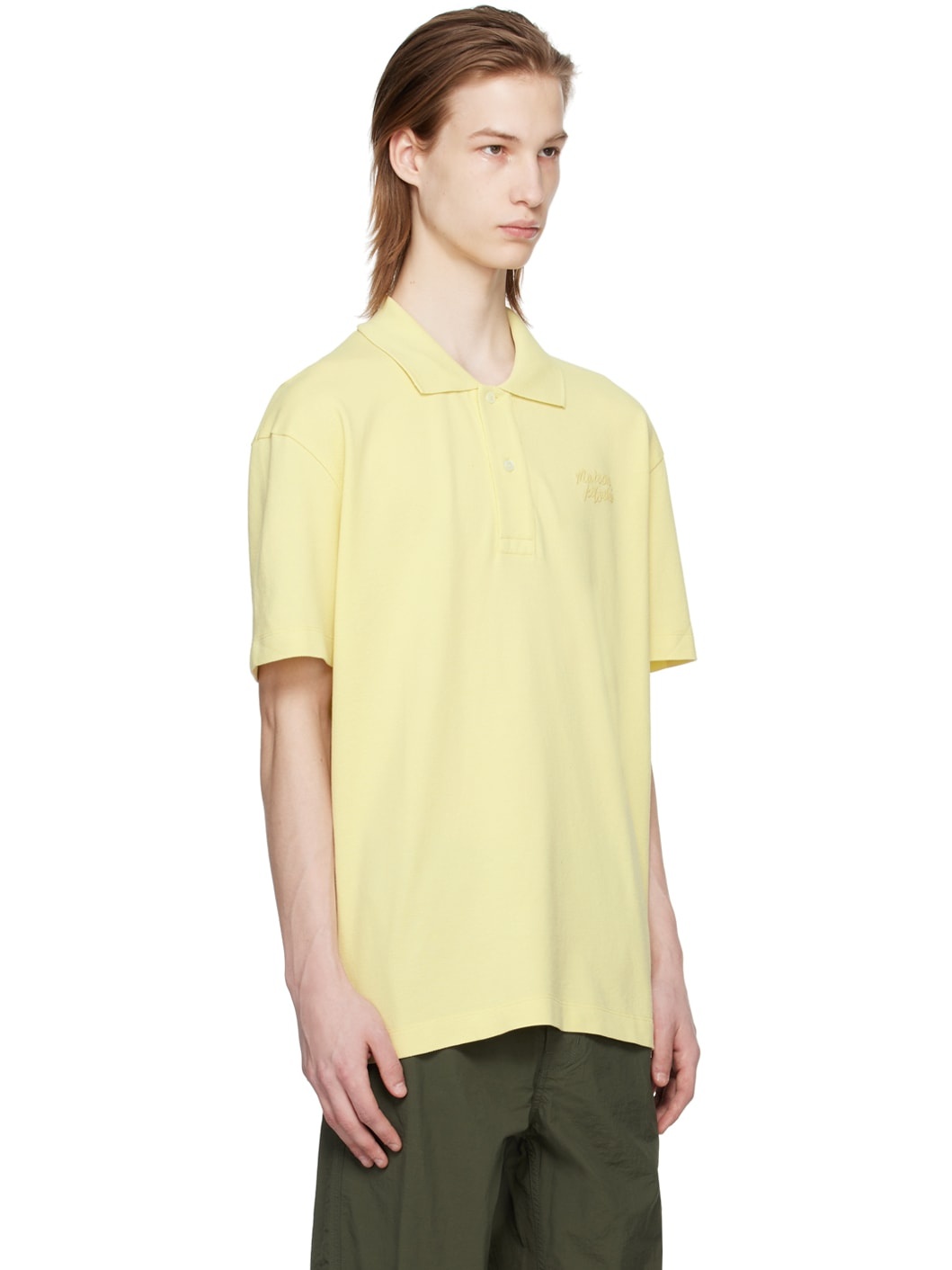 Yellow Handwriting Polo - 2