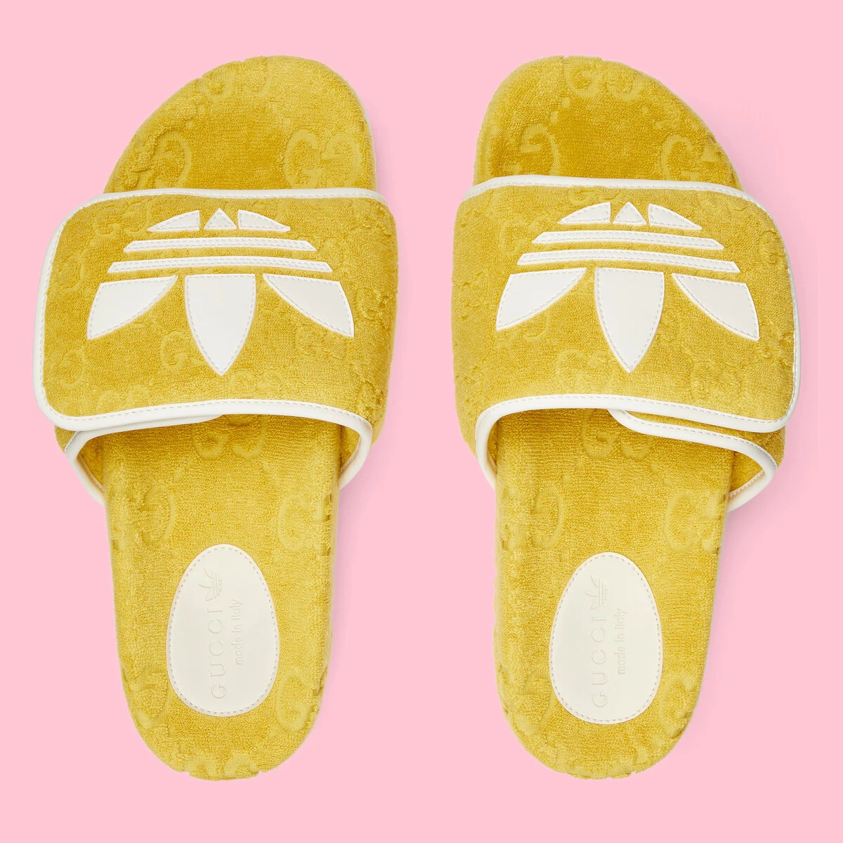 GUCCI adidas x Gucci men's GG platform sandal | REVERSIBLE