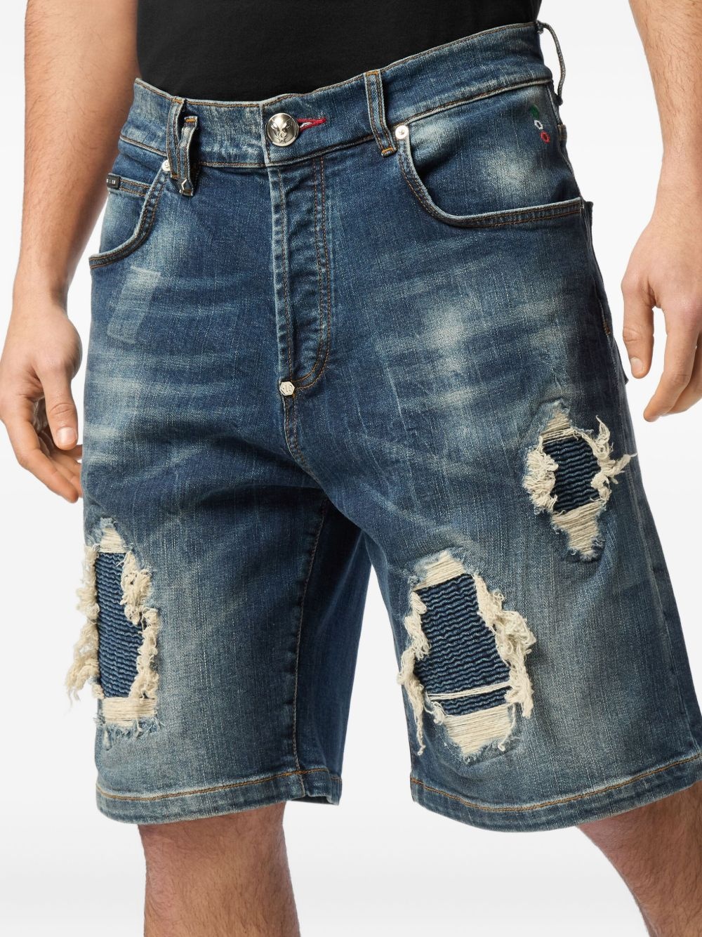 distressed shorts - 4